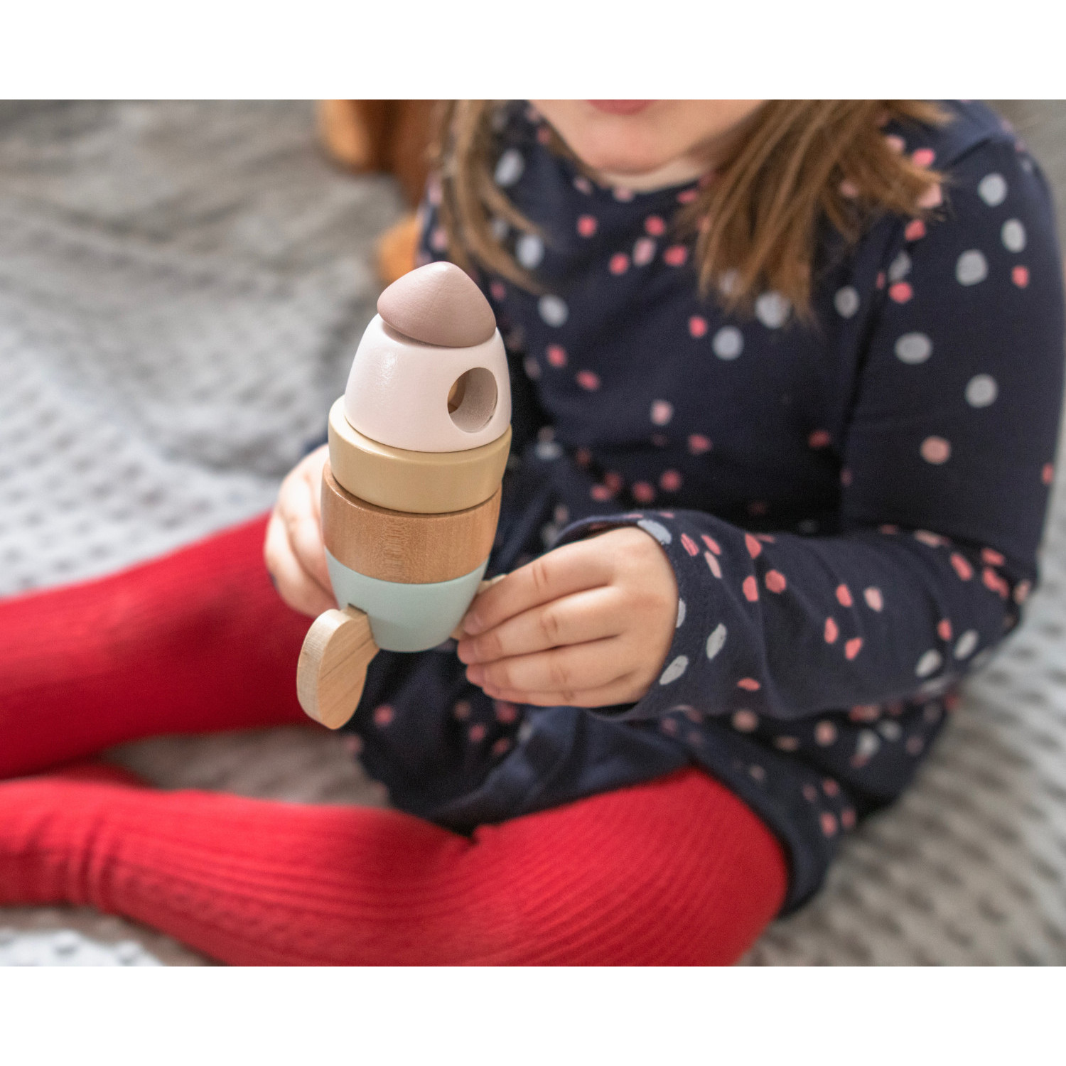 Комплект дървени играчки за баланс и редене Възраст: 1+