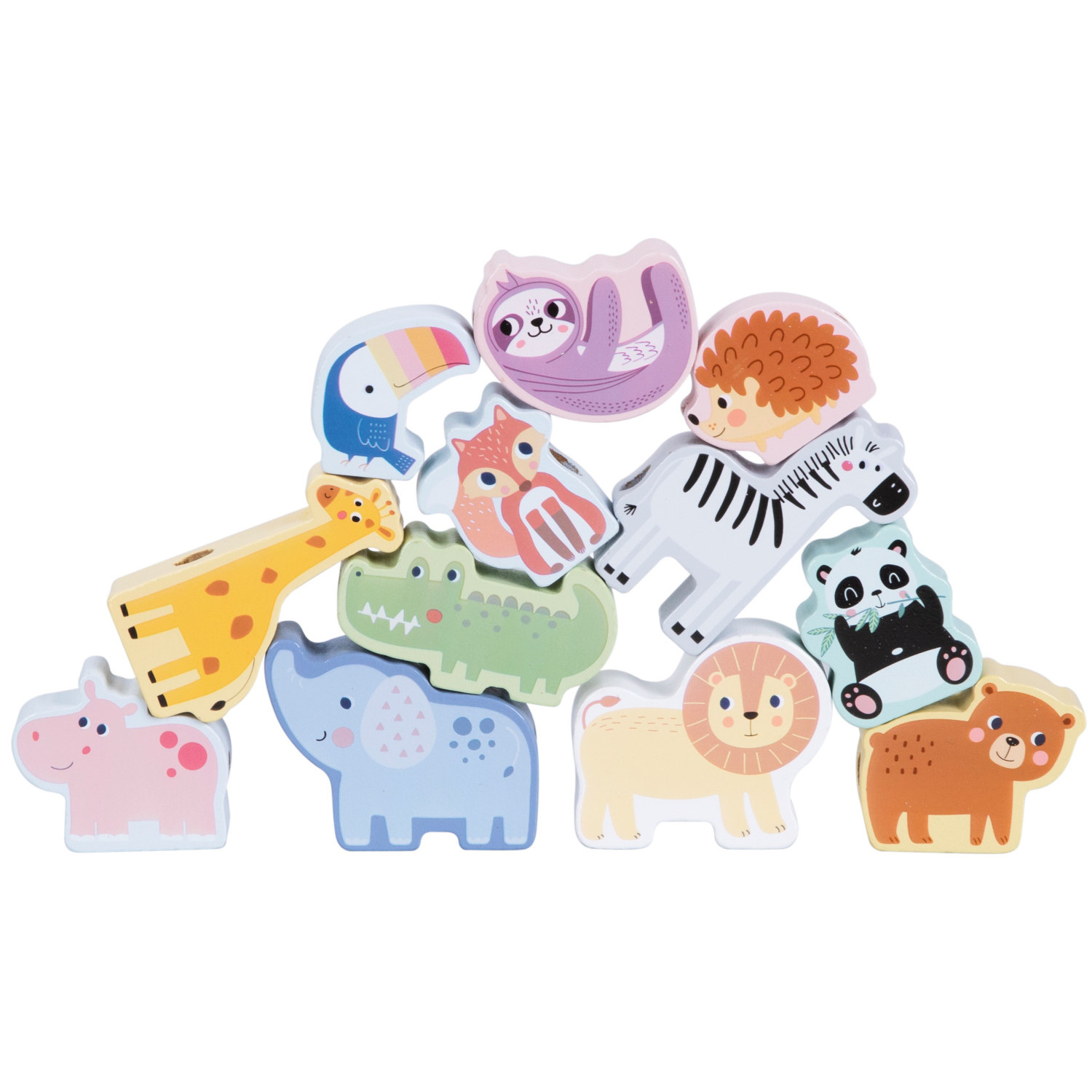 Дървена низанка ZOO Възраст: 2+
