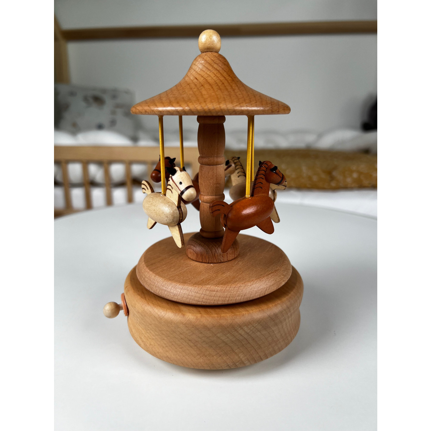 Wooden Music Box - Carousel with Horses Age: 3+