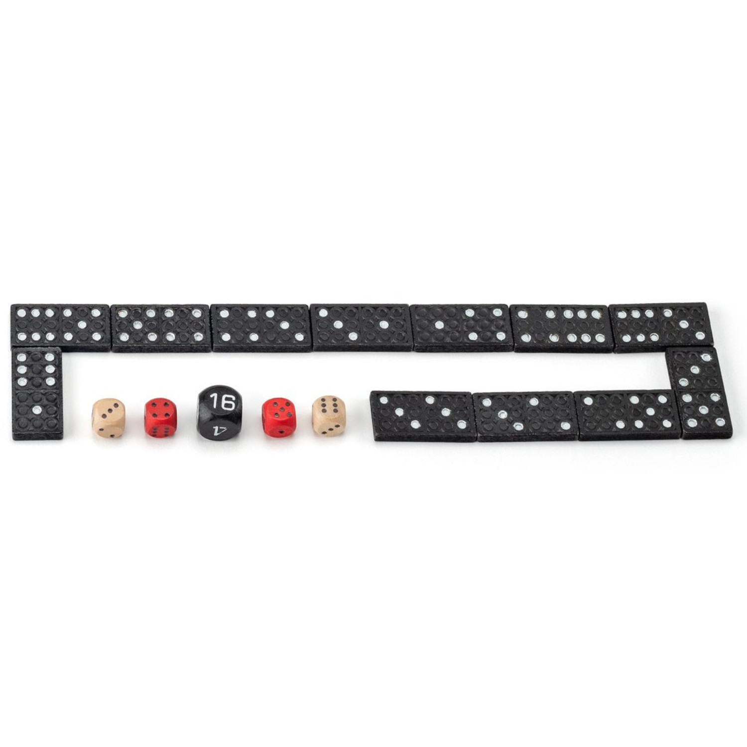 Wooden set of classic board games Age: 7+