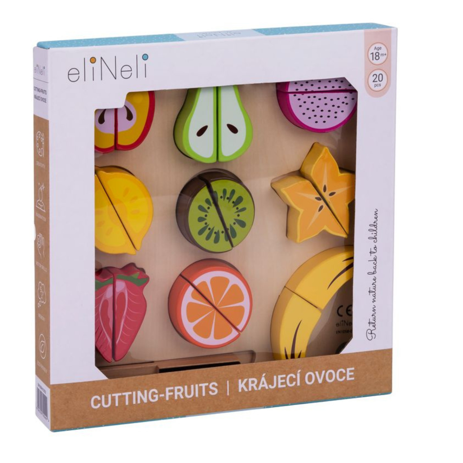 Wooden fruit for cutting Age: 1+