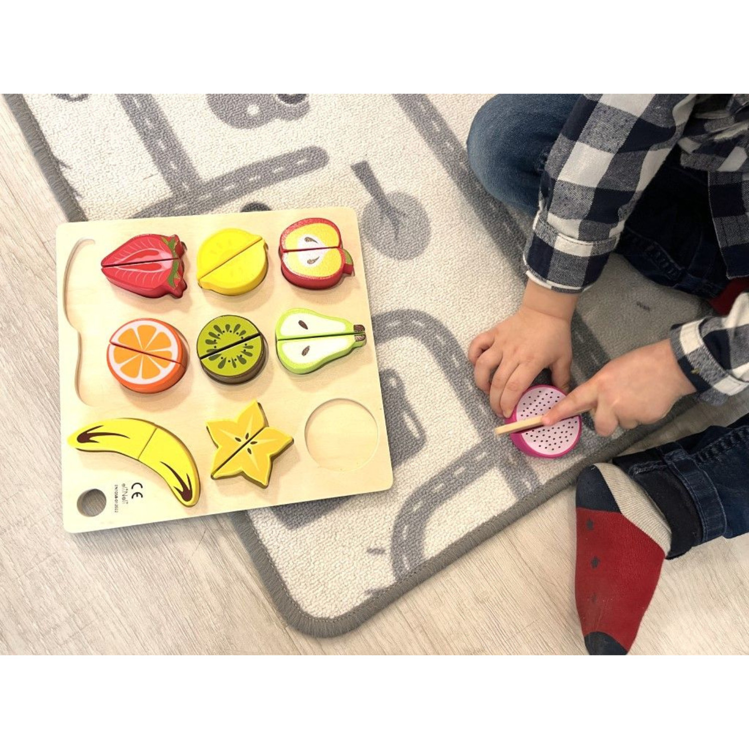 Wooden fruit for cutting Age: 1+