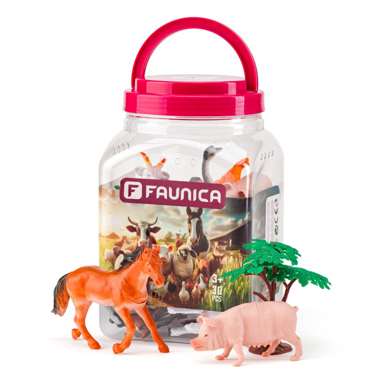 Set of figures in a box Farm Animals, 30 pieces Age: 3+ Number of pieces: 30