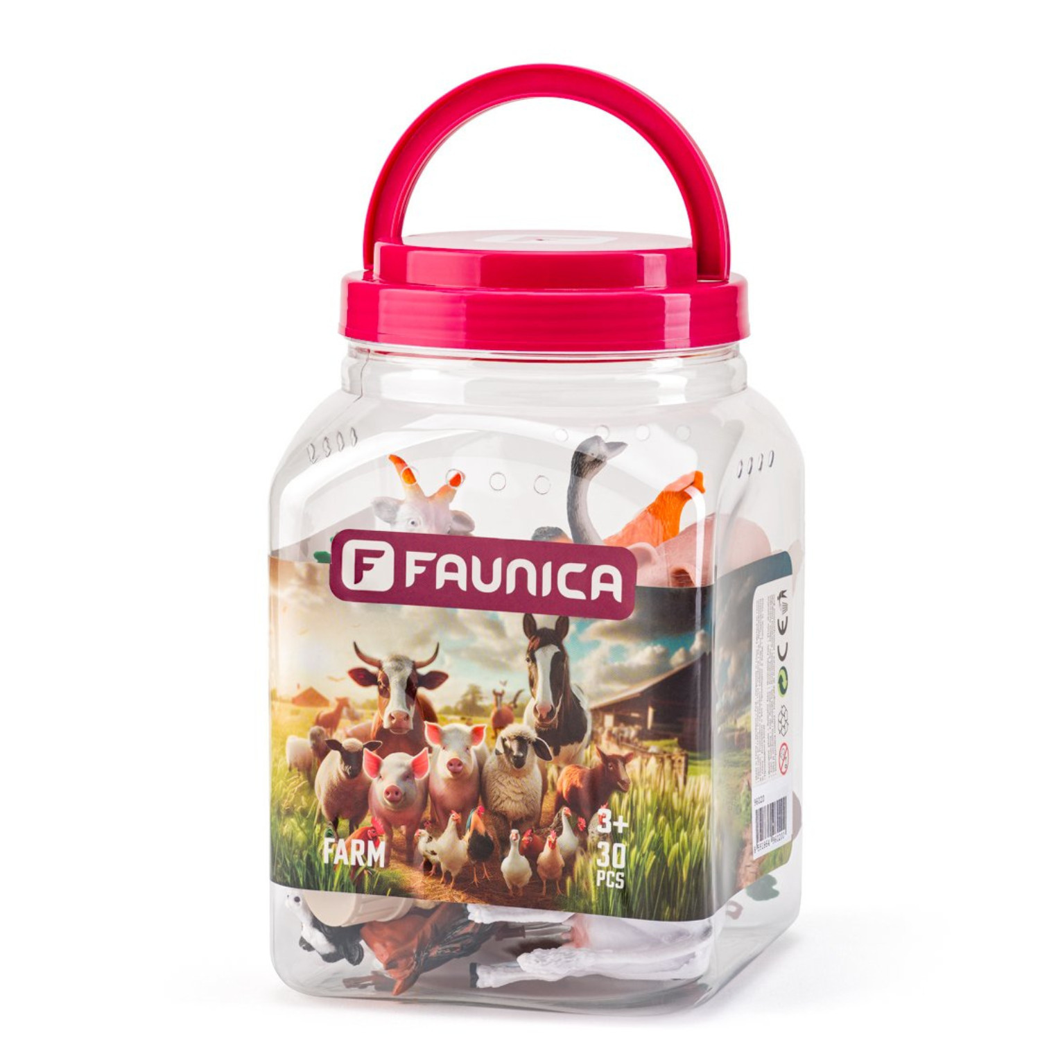 Set of figures in a box Farm Animals, 30 pieces Age: 3+ Number of pieces: 30