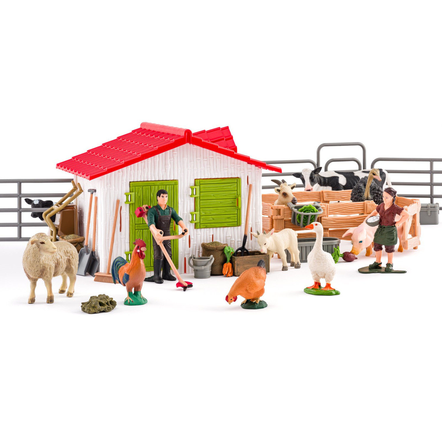 Farm with animals and accessories, 48 pieces Age: 3+ Number of pieces: