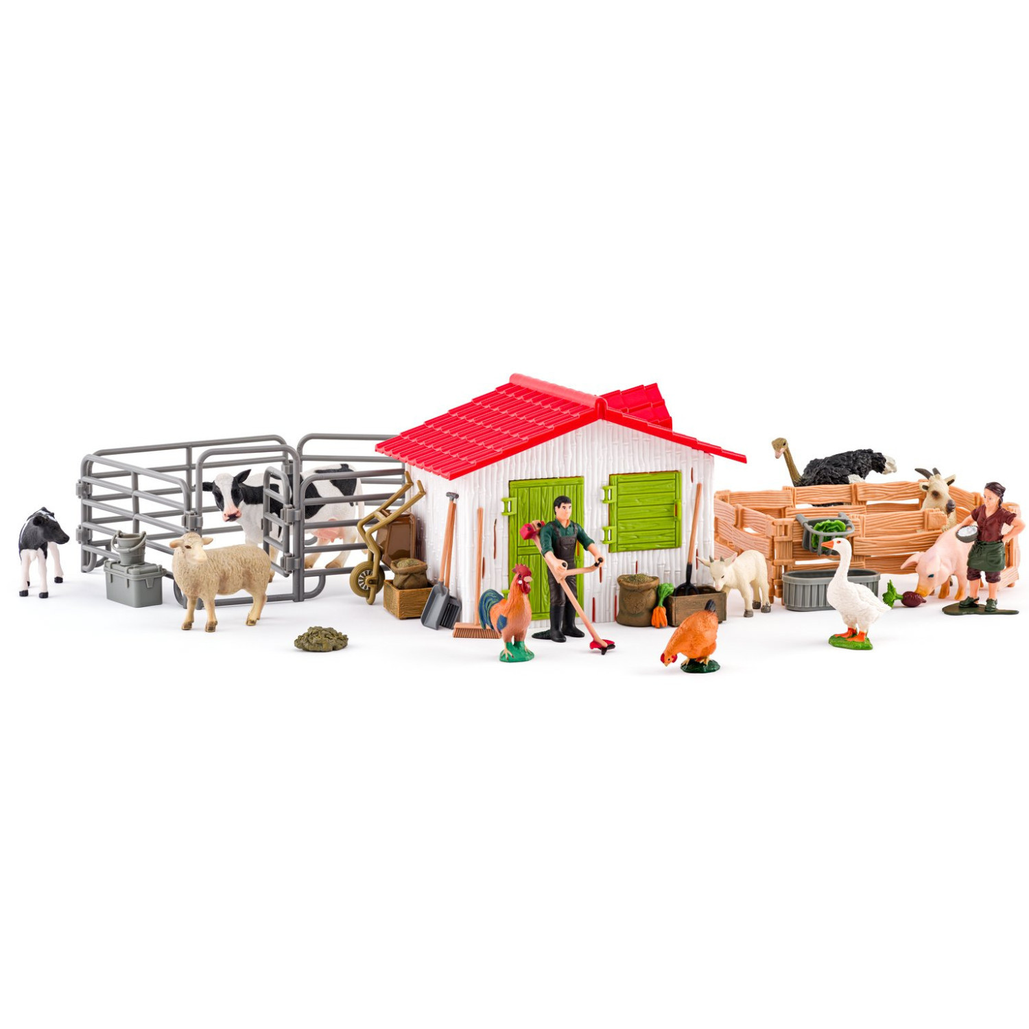 Farm with animals and accessories, 48 pieces Age: 3+ Number of pieces:
