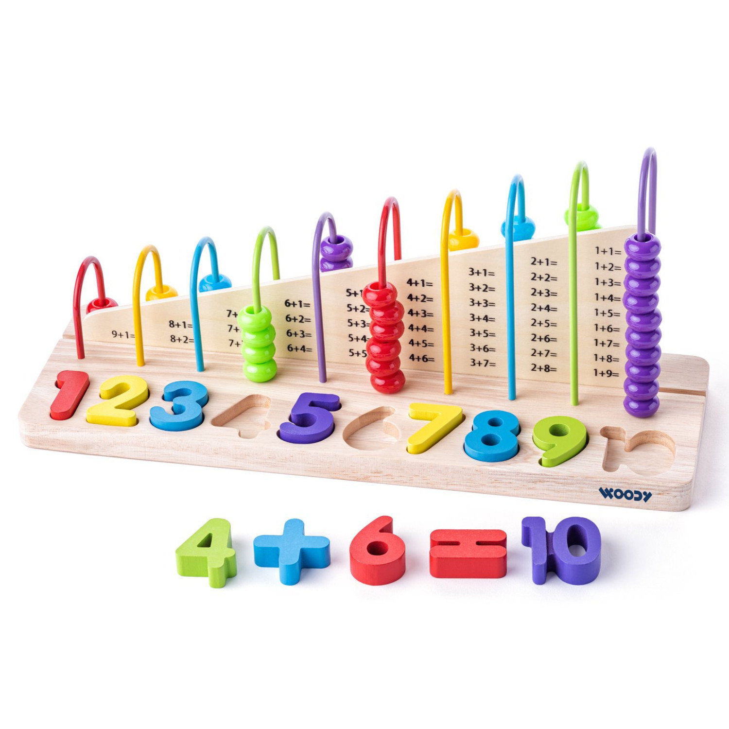 Mathematical abacus with numbers and signs Age: 3+