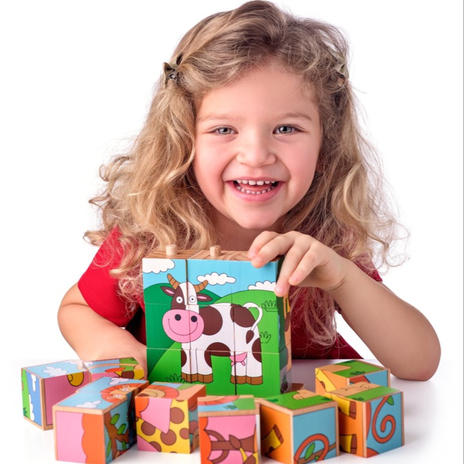 Wooden puzzle for stringing The Farm Age: 2+