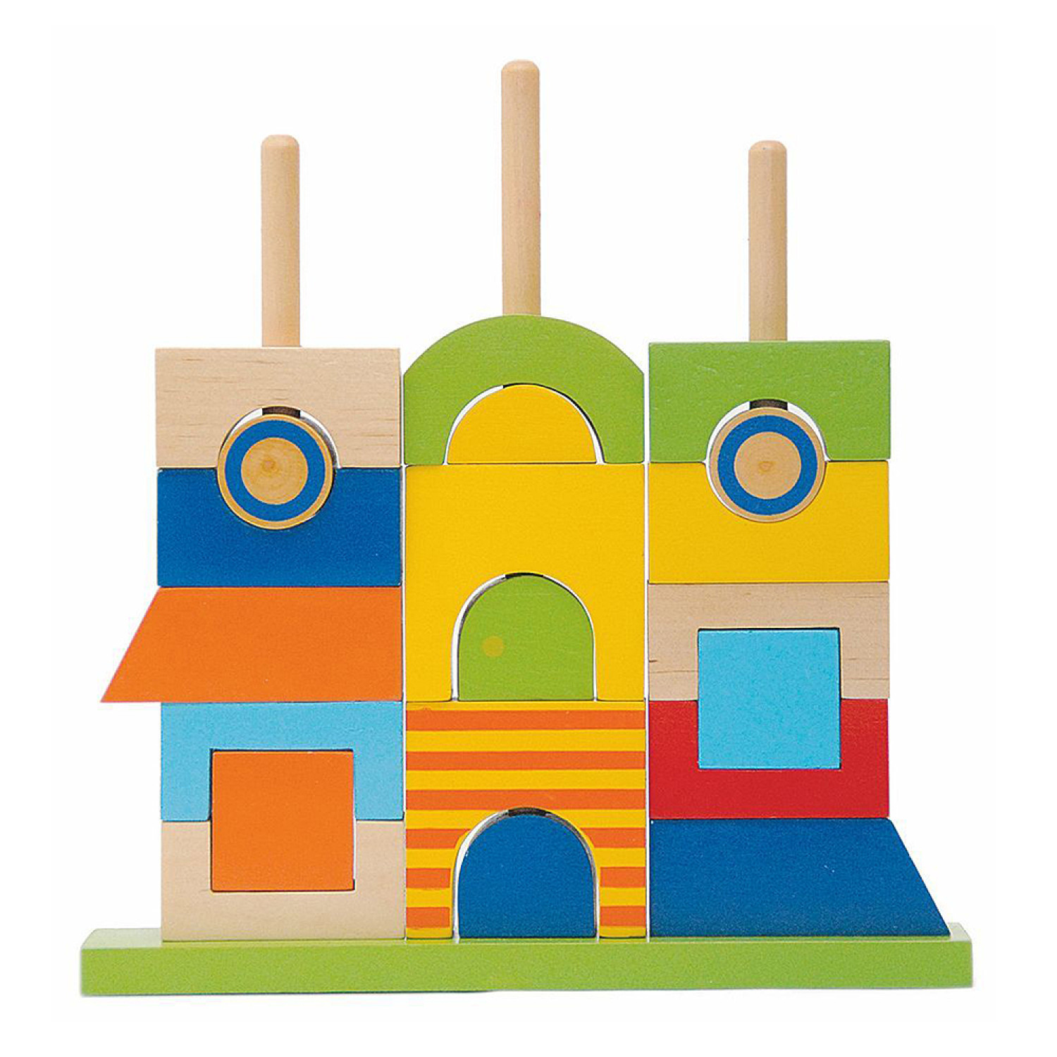 Wooden house Rainbow Age: 3+ Number of pieces: 27