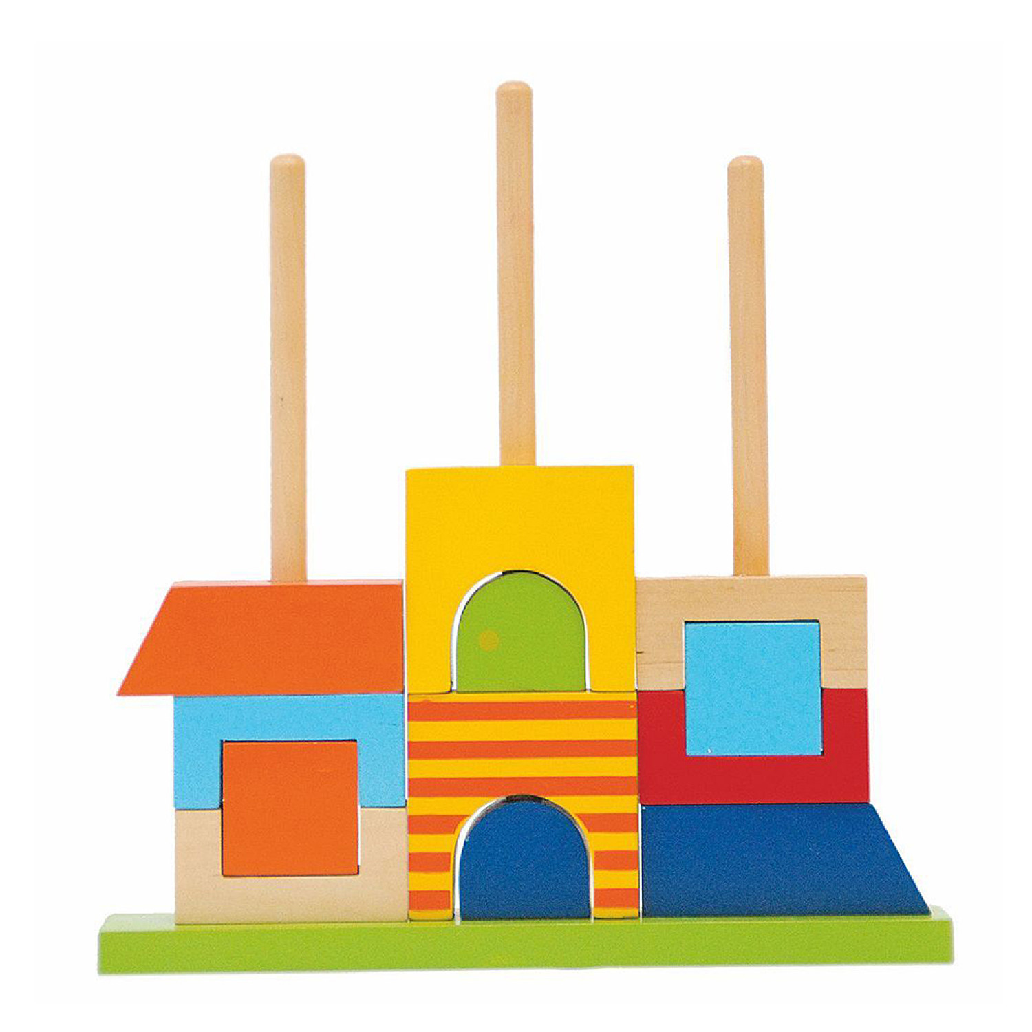Wooden house Rainbow Age: 3+ Number of pieces: 27