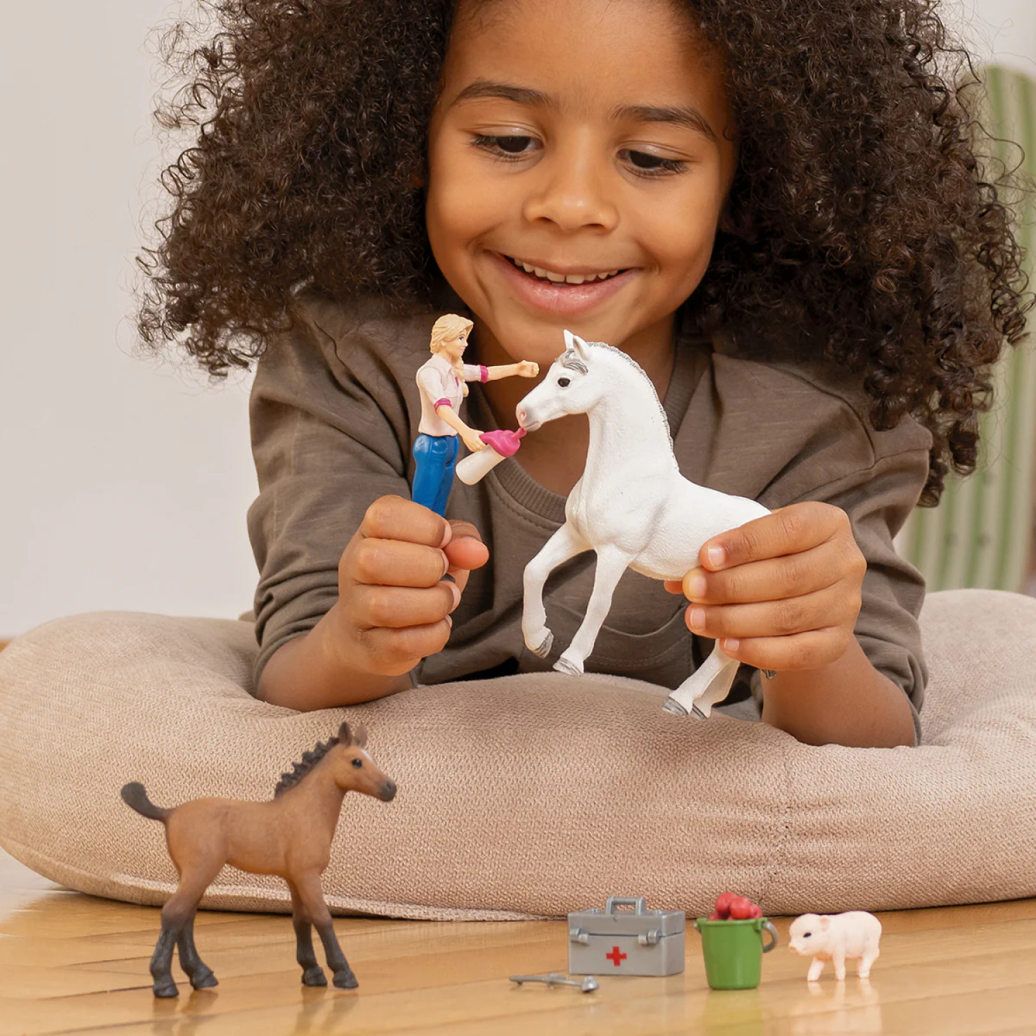Комплект Ветеринар на визитация , Schleich Възраст: 3+