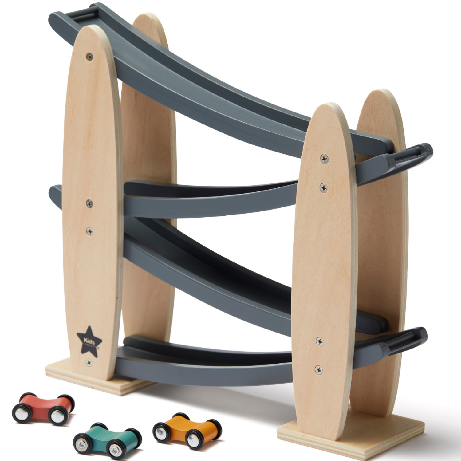 Wooden track Rolli 3 cars Swedish Design Age: 2+ Size: 31x8x29 cm