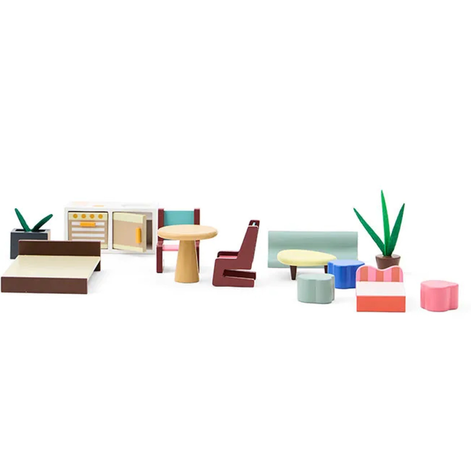 Дървена къща за кукли с мебели Swedish Design
Възраст: 2+
Размер: 45x26x61 см