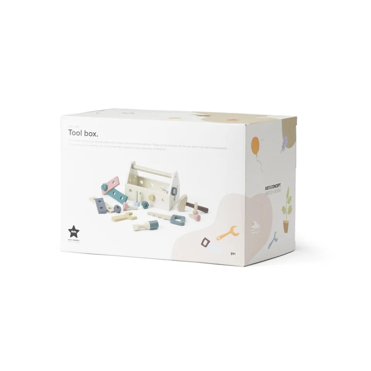 Кутия с инструменти за малки майстори Swedish Design
Възраст: 3+
Размер: 29.5х9х8.5 см