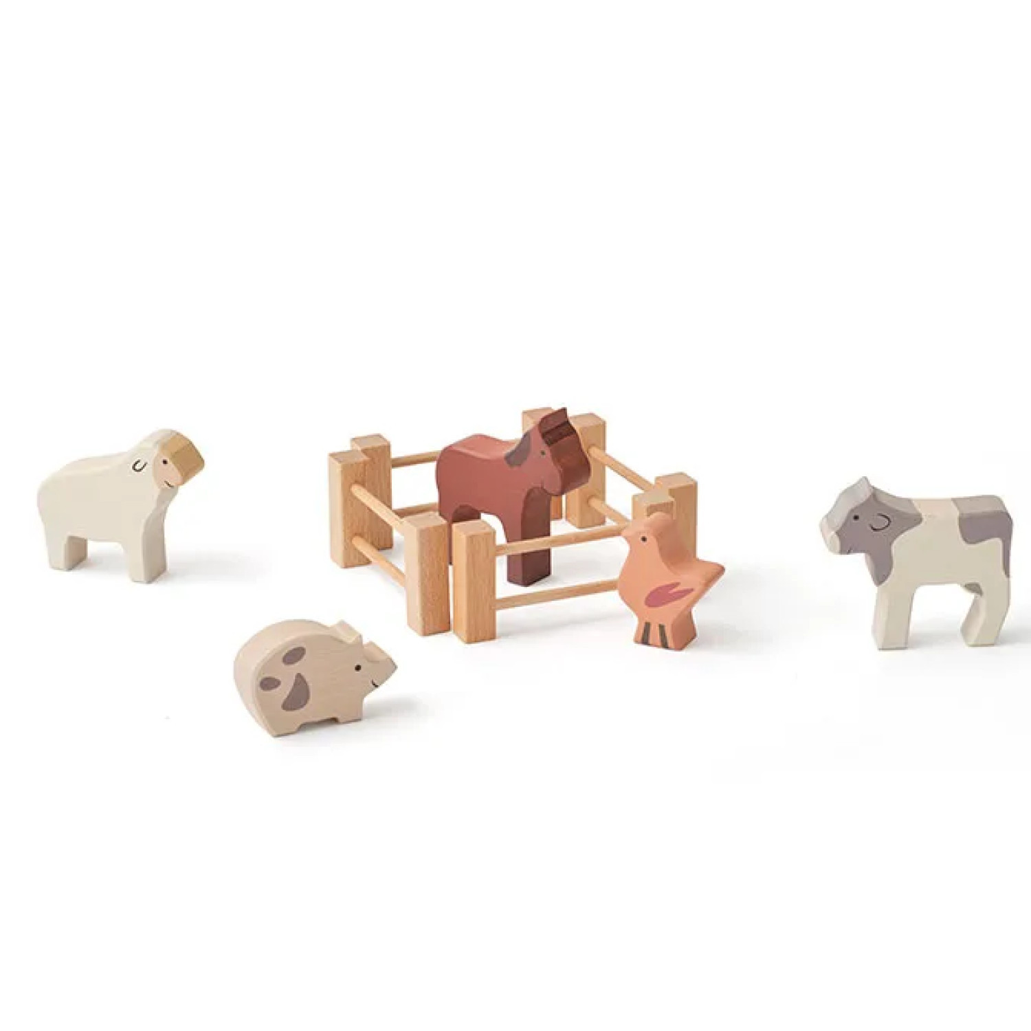 Комплект Животни от фермата Swedish Design
Възраст: 1+
Размер: 33.5х19х20 см