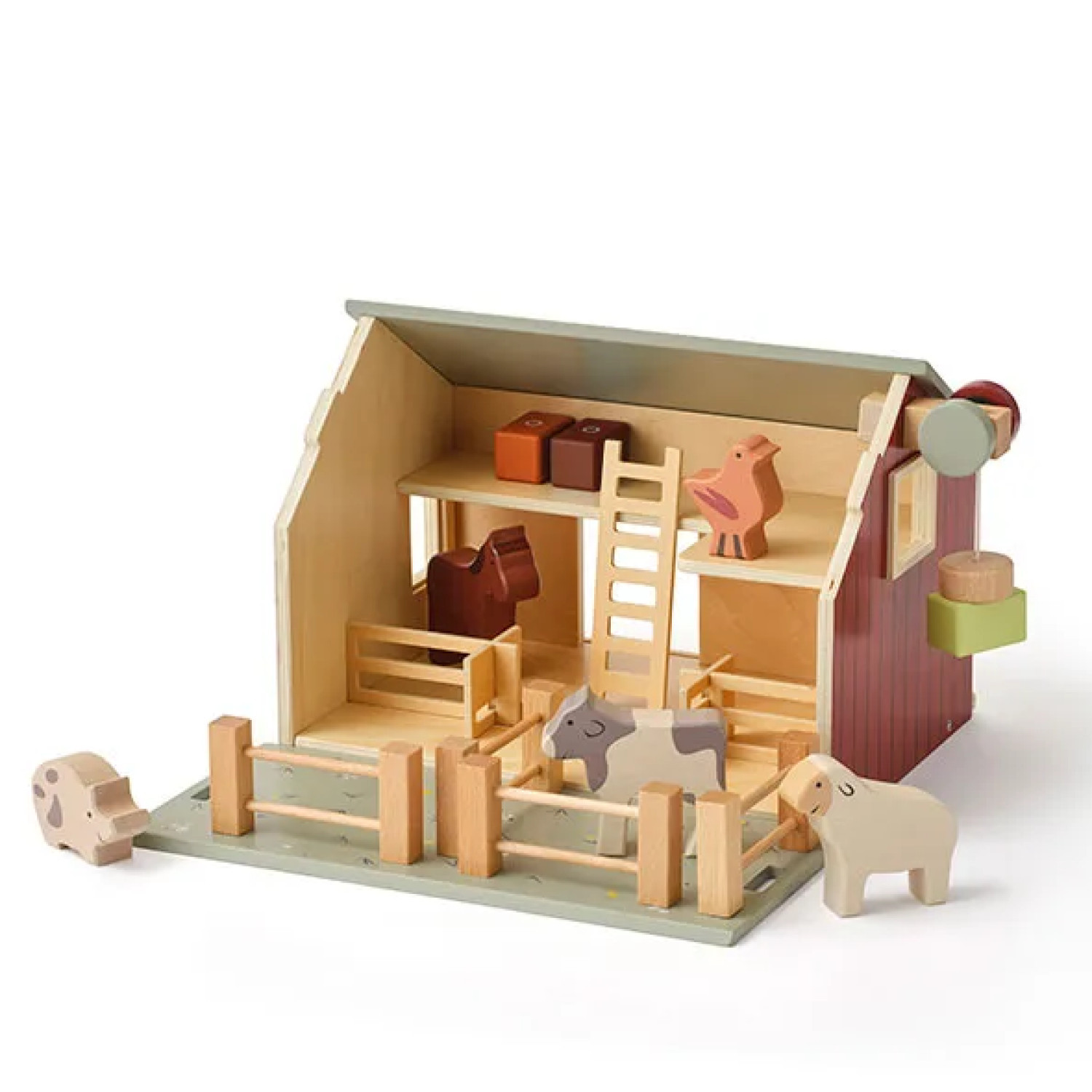 Комплект Животни от фермата Swedish Design
Възраст: 1+
Размер: 33.5х19х20 см