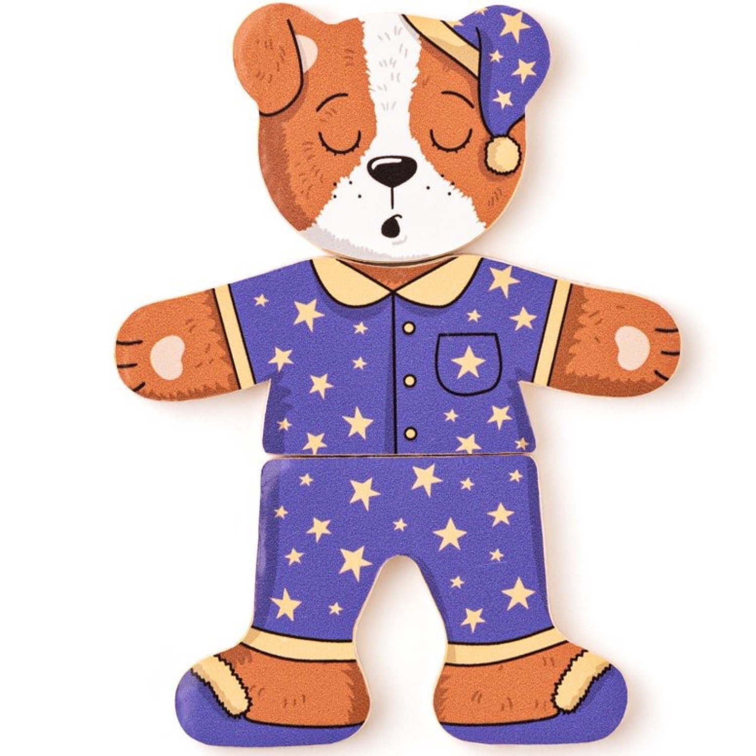 Set of 6 wooden puzzles Jaff the Dog Age: 2+