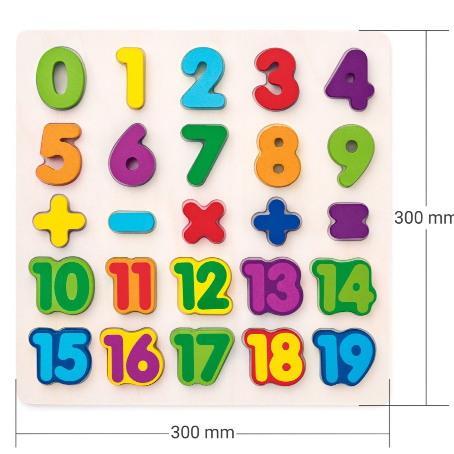 Wooden Puzzle Numbers Age: 2+