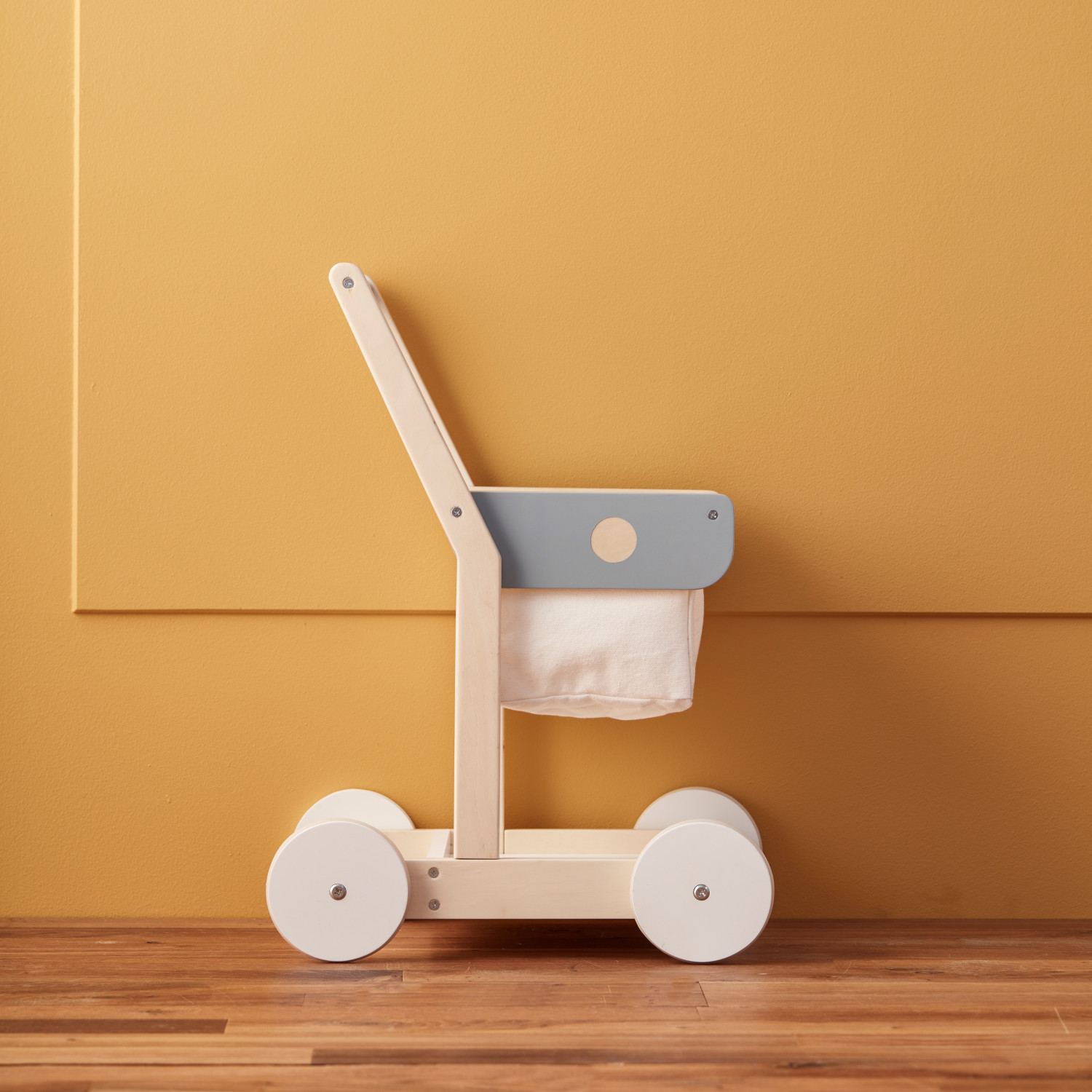 Swedish Design Wooden Shopping Cart Age: 2+
