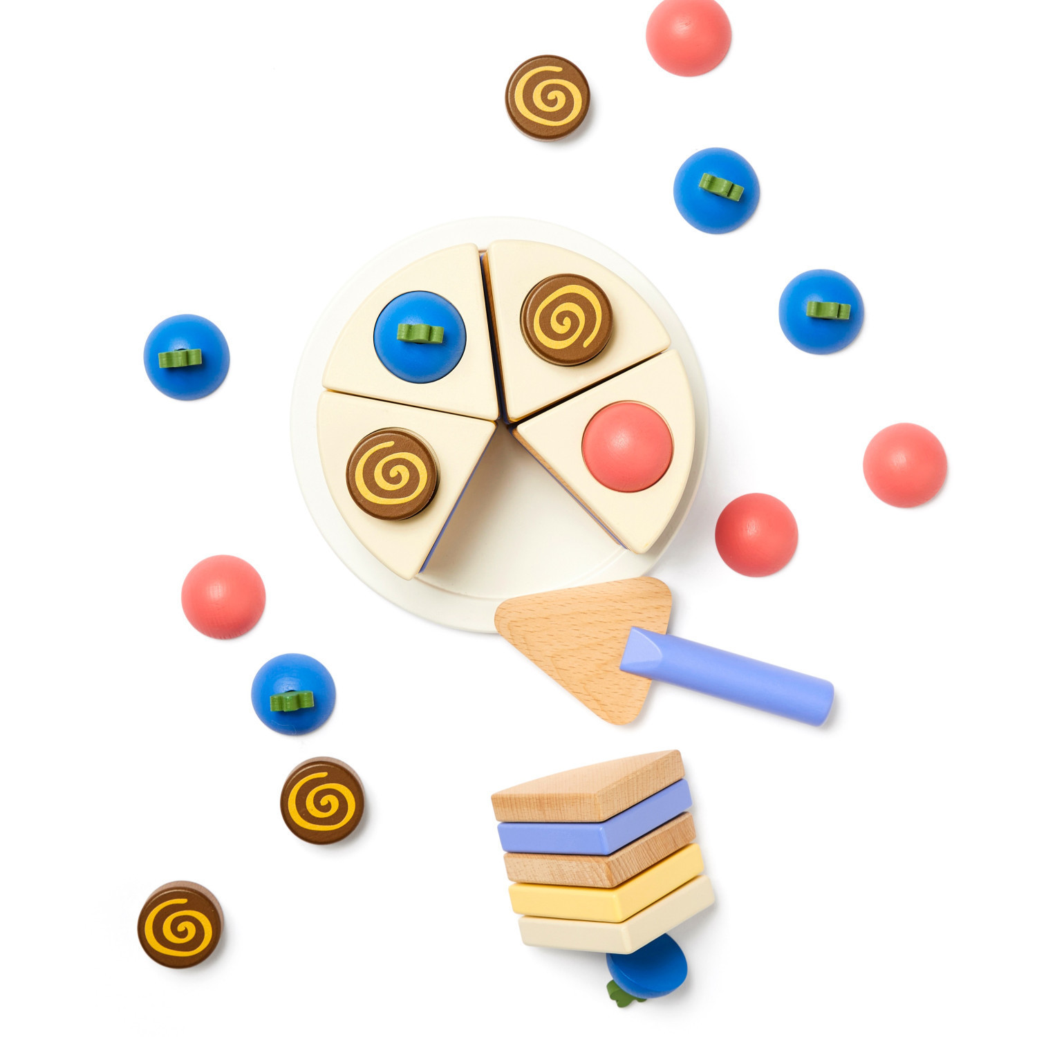 Swedish Design Wooden Cake to Assemble Age: 3+