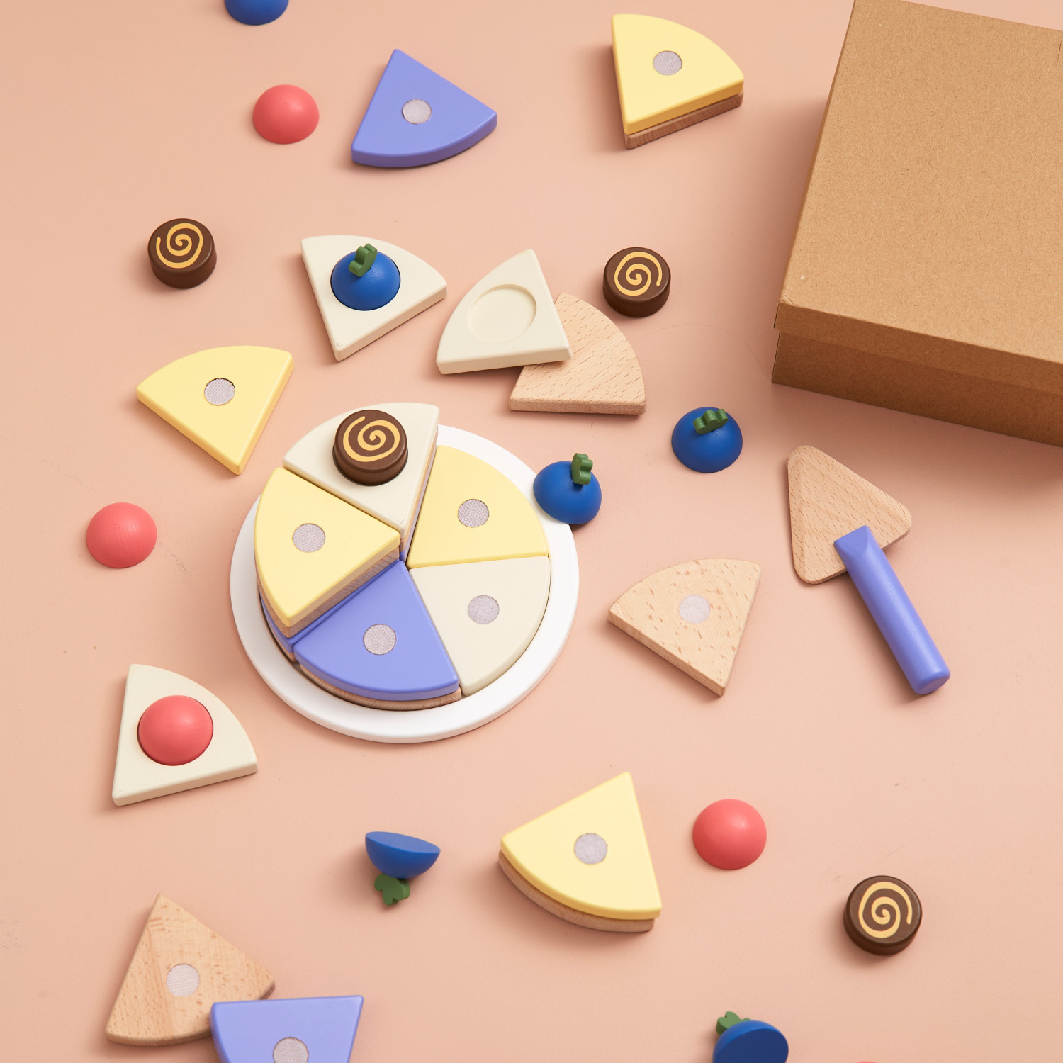 Swedish Design Wooden Cake to Assemble Age: 3+