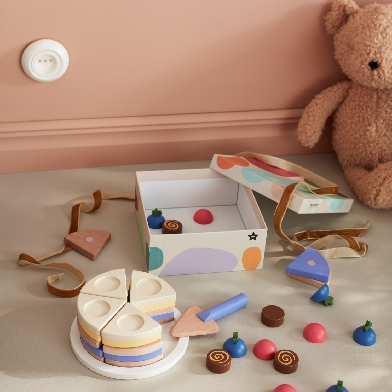 Swedish Design Wooden Cake to Assemble Age: 3+