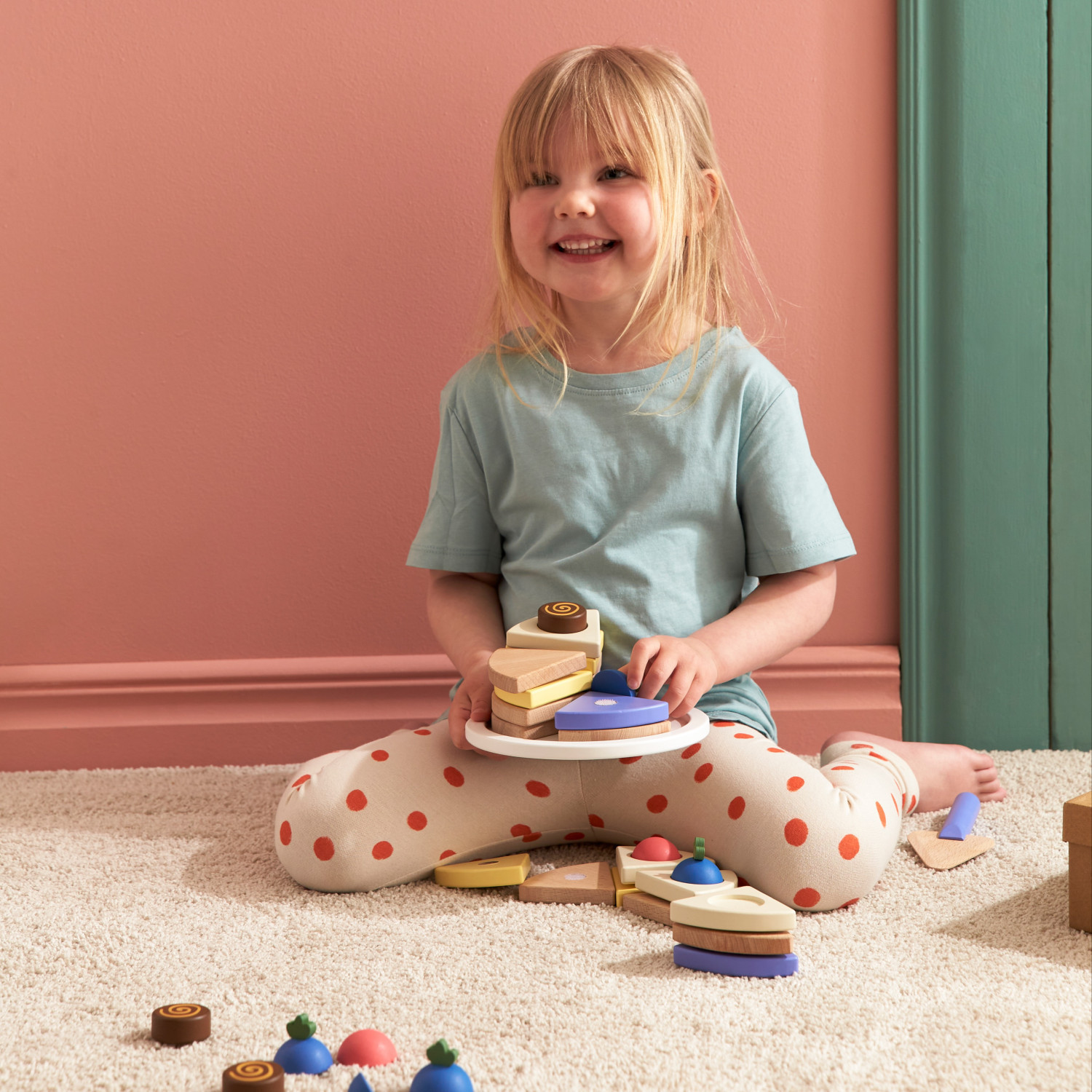 Swedish Design Wooden Cake to Assemble Age: 3+