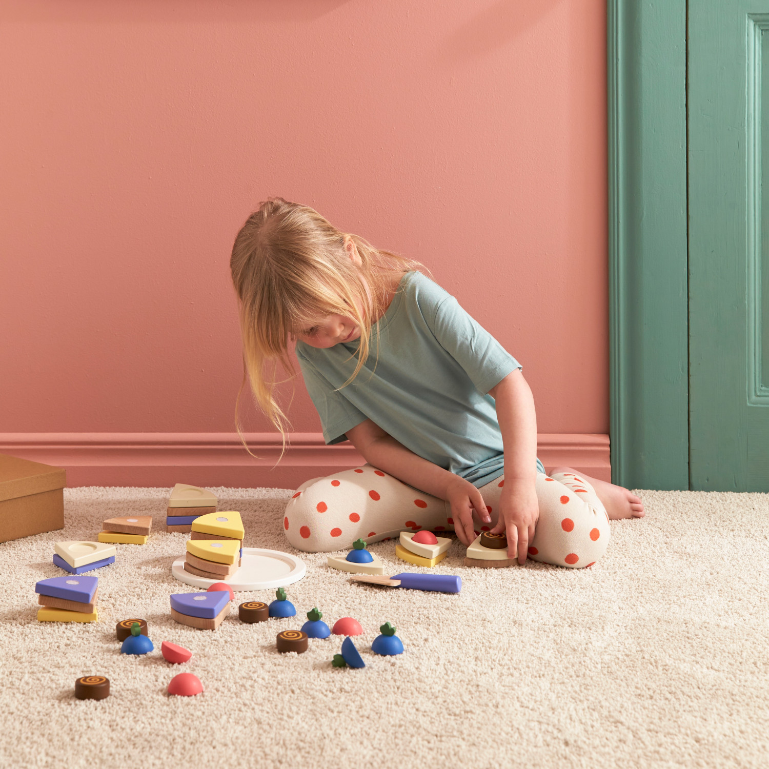 Swedish Design Wooden Cake to Assemble Age: 3+