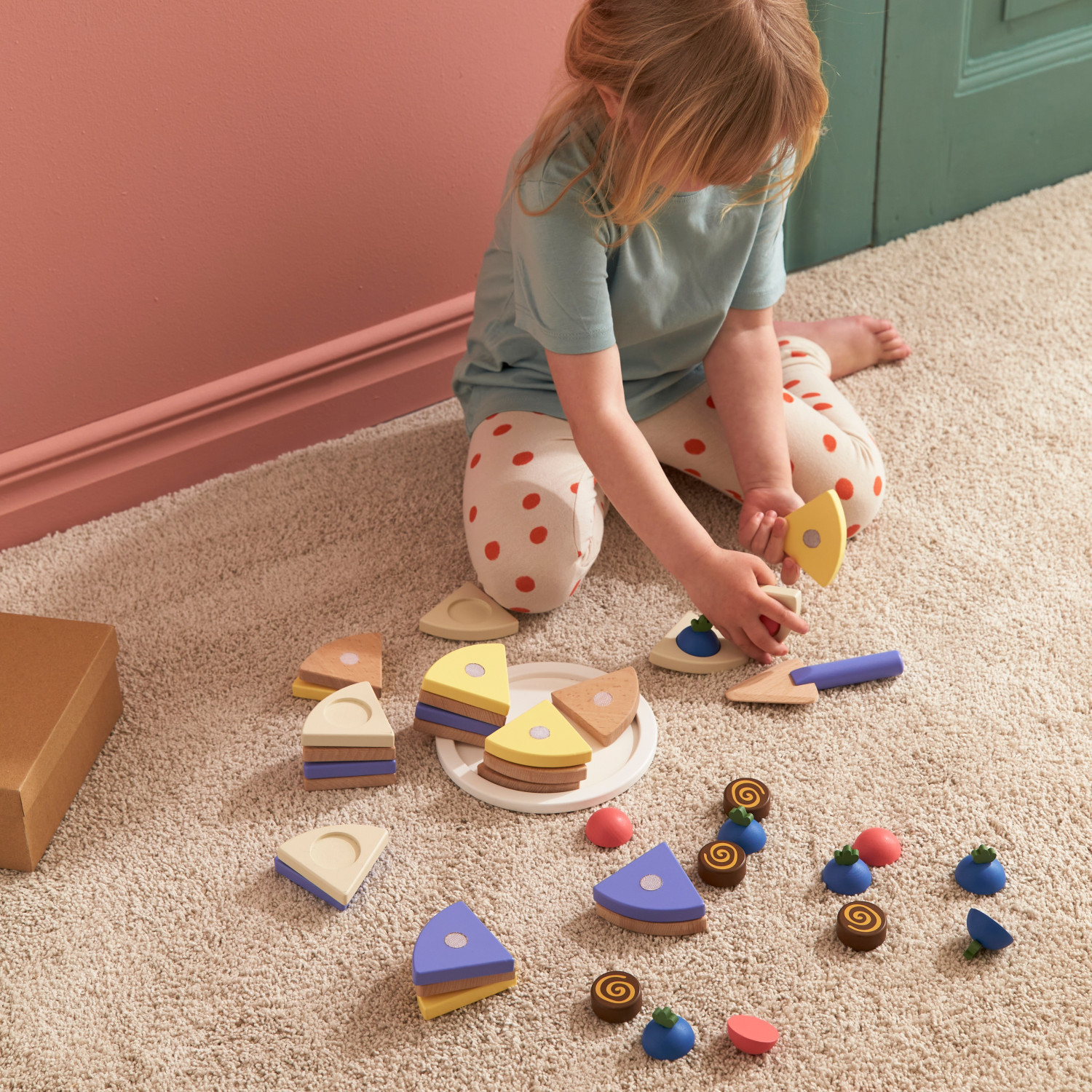 Swedish Design Wooden Cake to Assemble Age: 3+