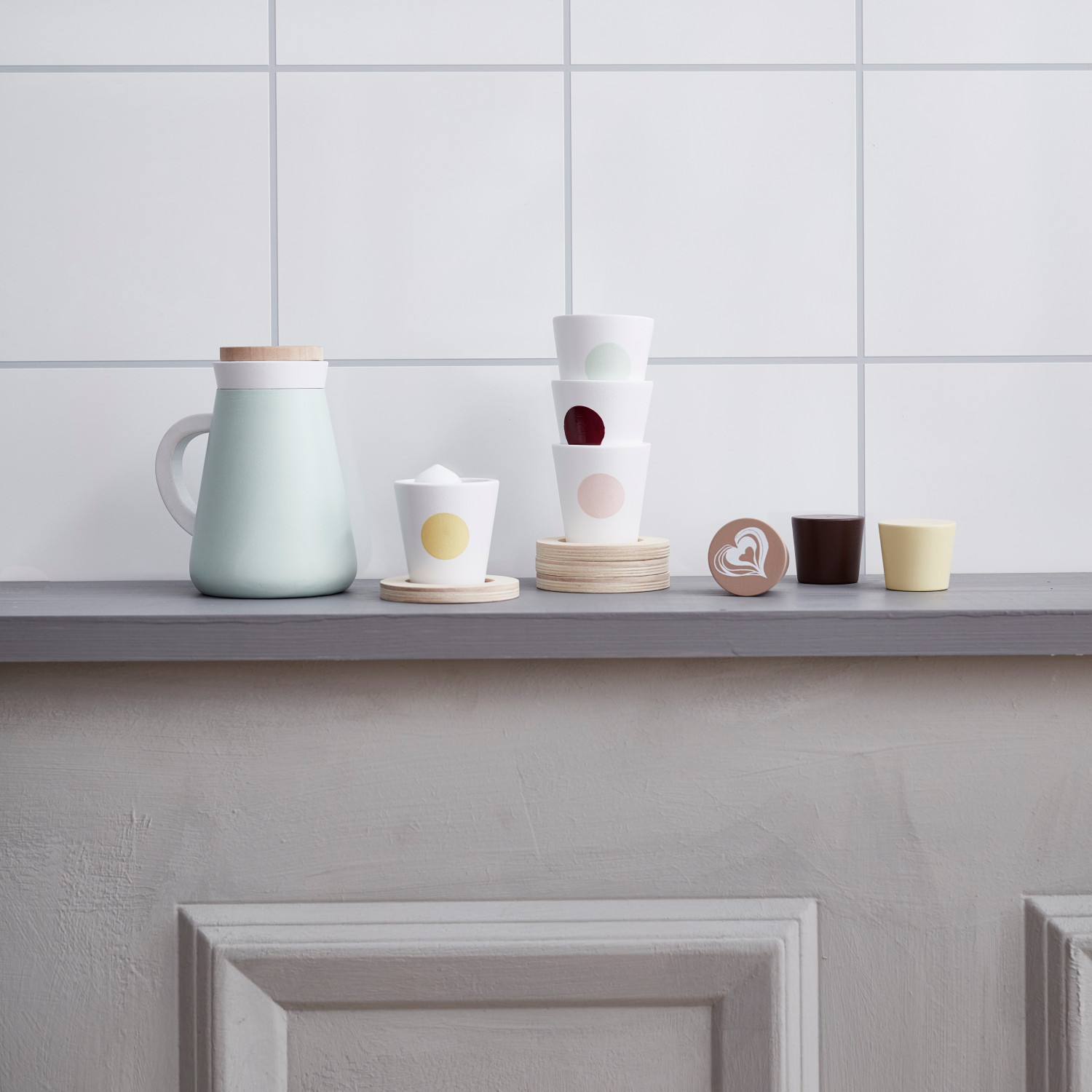 Wooden coffee and tea set Fika Swedish Design Age: 3+