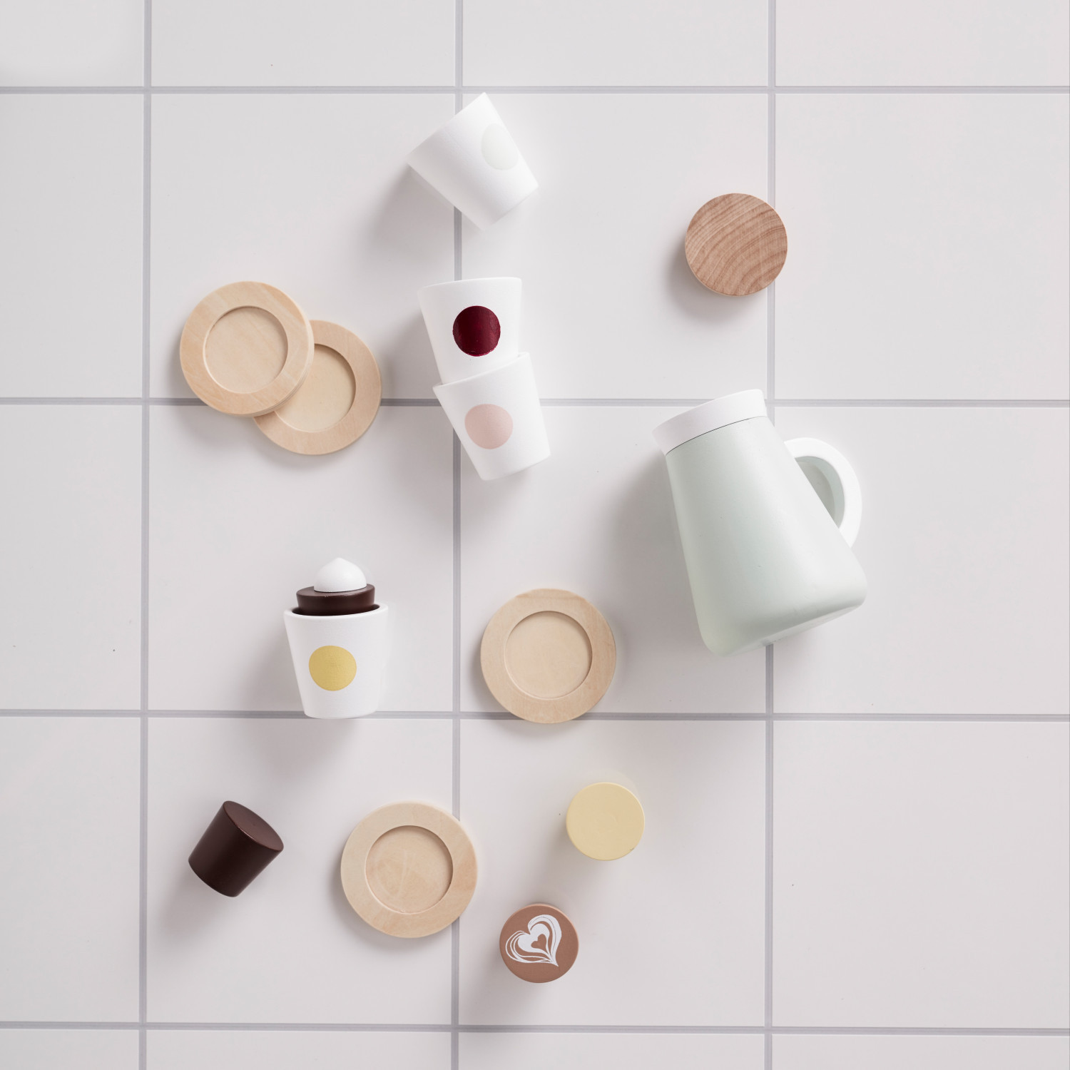 Wooden coffee and tea set Fika Swedish Design Age: 3+
