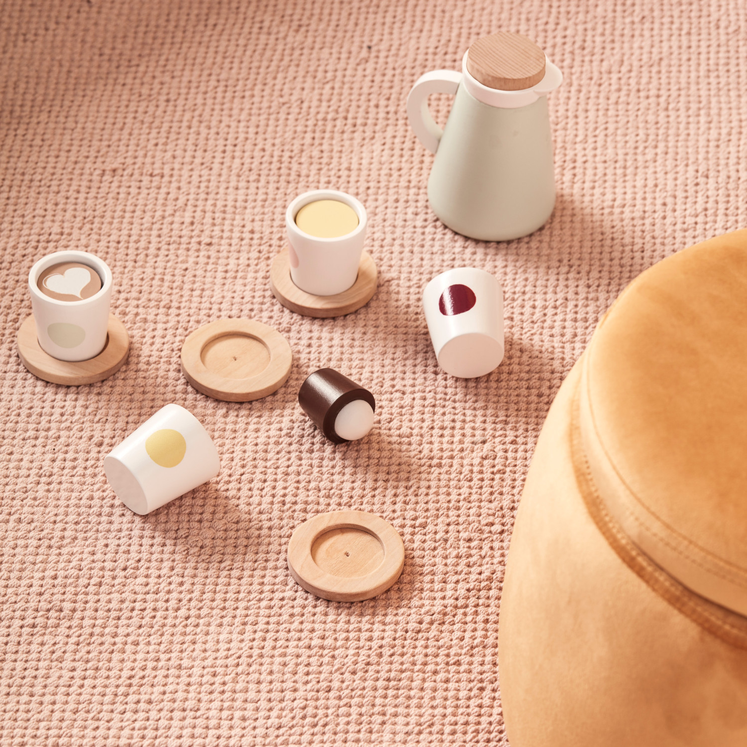 Wooden coffee and tea set Fika Swedish Design Age: 3+