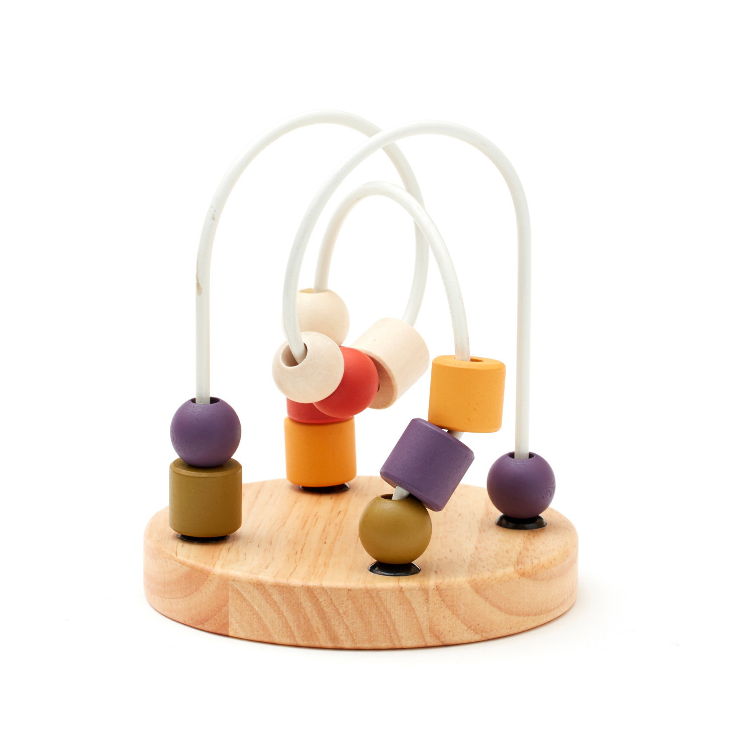 Wooden mini maze with beads Swedish Design Age: 1+ Size: 11.6 x 13 cm