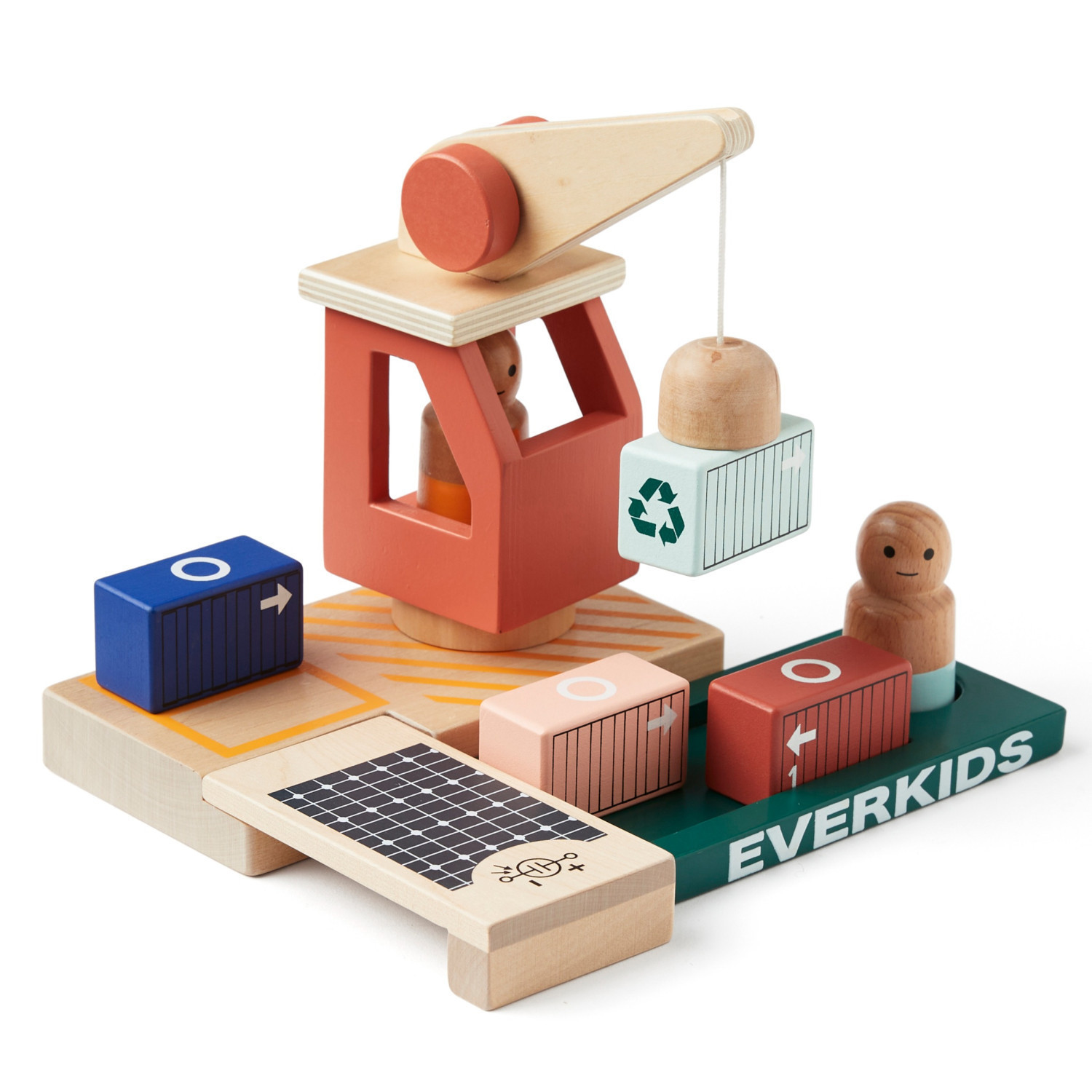 Swedish Design Cargo Port Set Age: 3+ Size: 43.5x28.7x28.5 cm