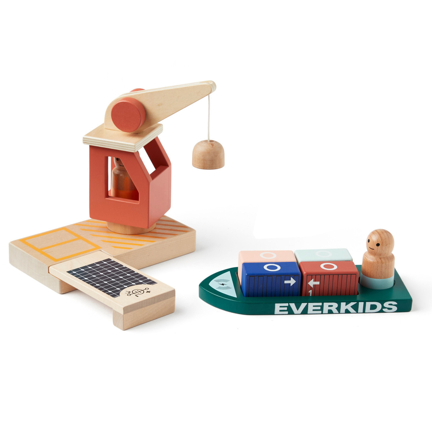 Swedish Design Cargo Port Set Age: 3+ Size: 43.5x28.7x28.5 cm