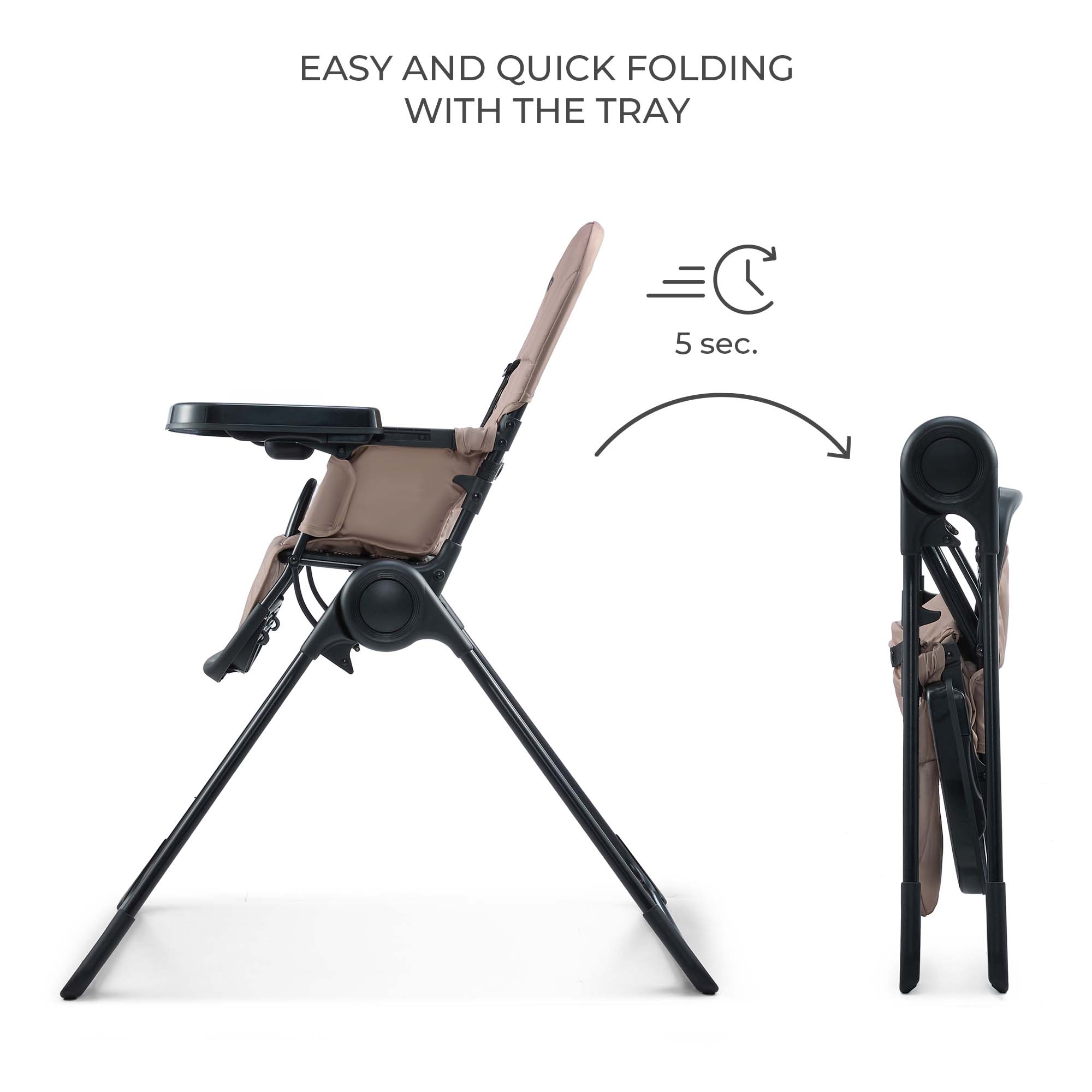 Kinderkraft BINCI high chair BEIGE