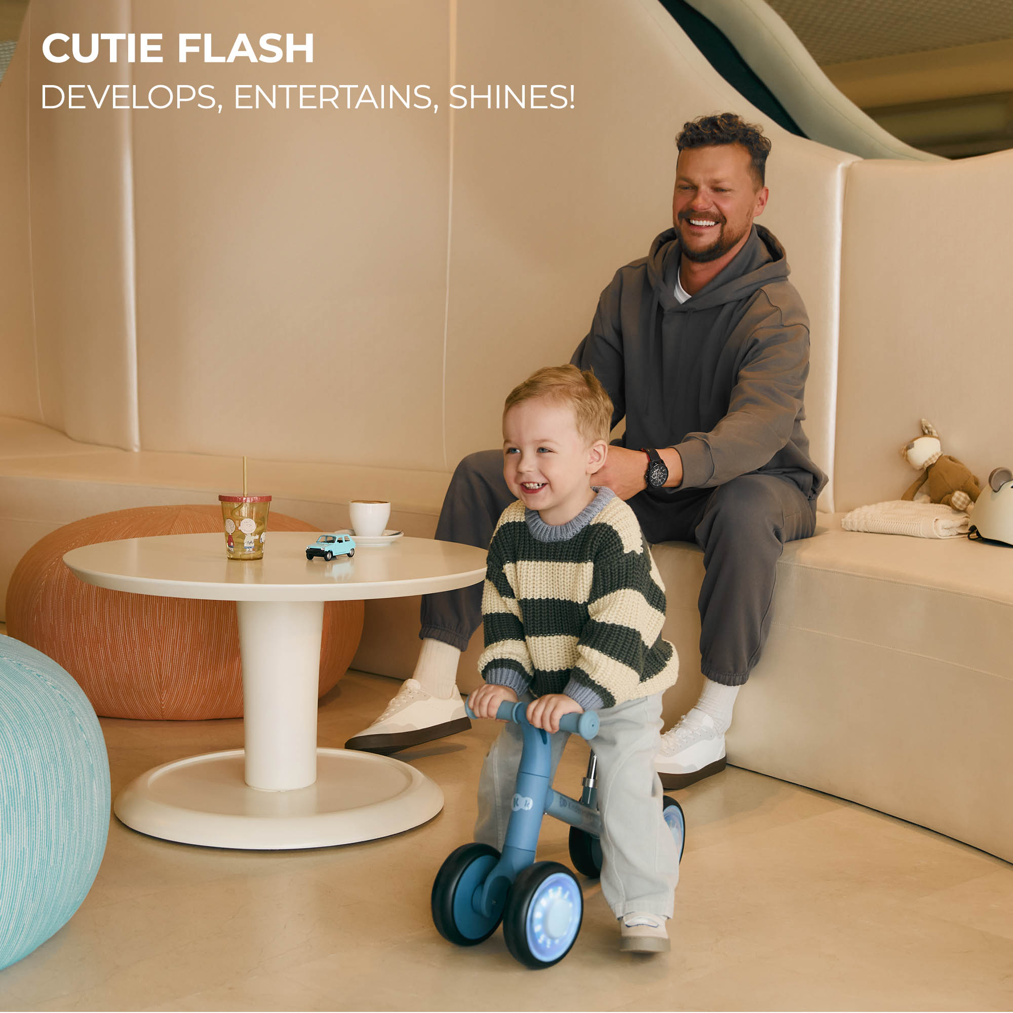 Kinderkraft CUTIE FLASH ride on PINK