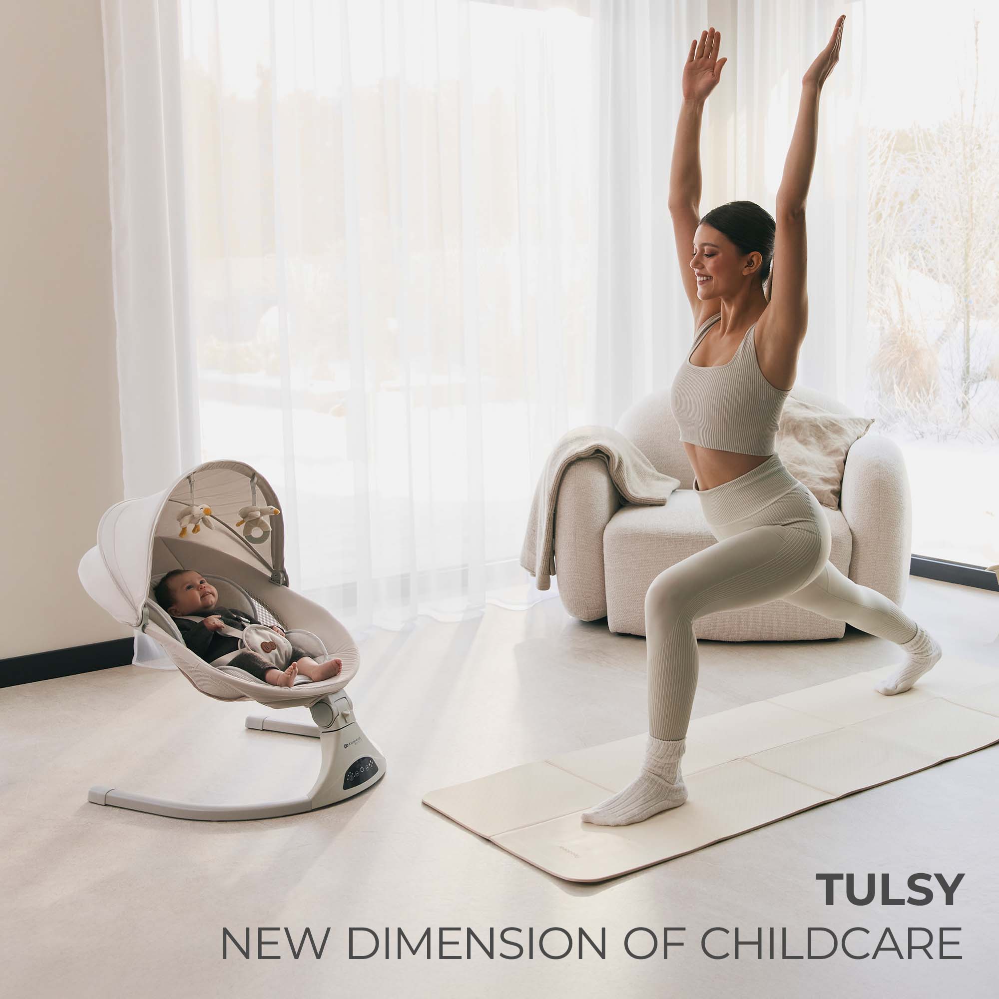 Kinderkraft TULSY lounger BEIGE