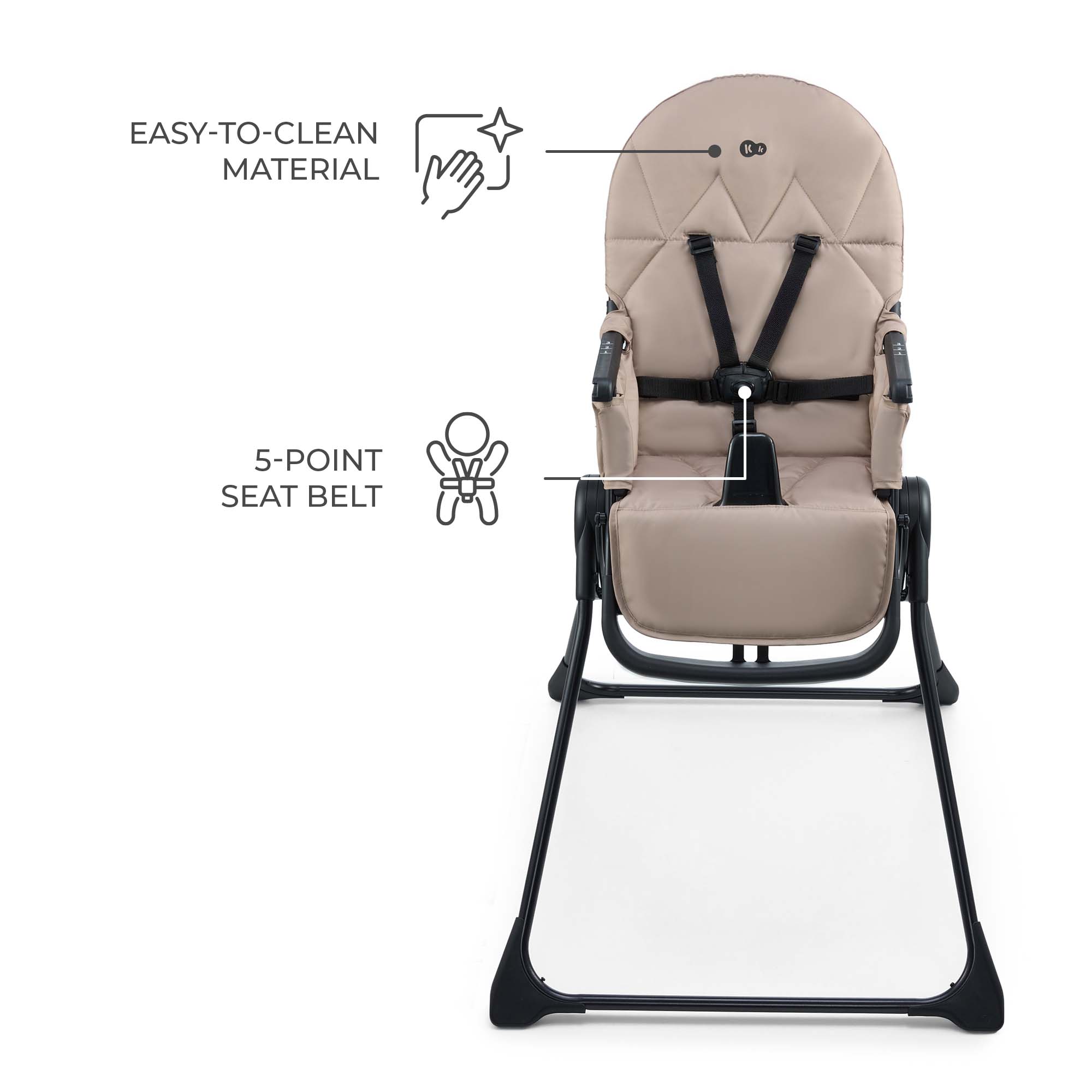 Kinderkraft BINCI high chair BEIGE