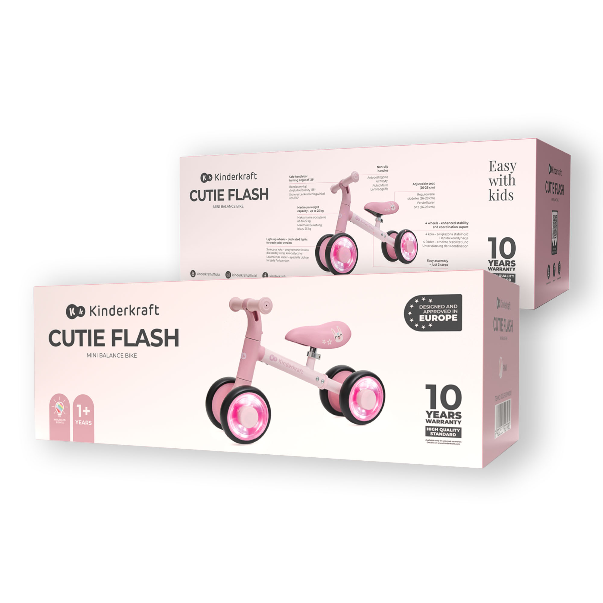 Kinderkraft CUTIE FLASH ride on PINK