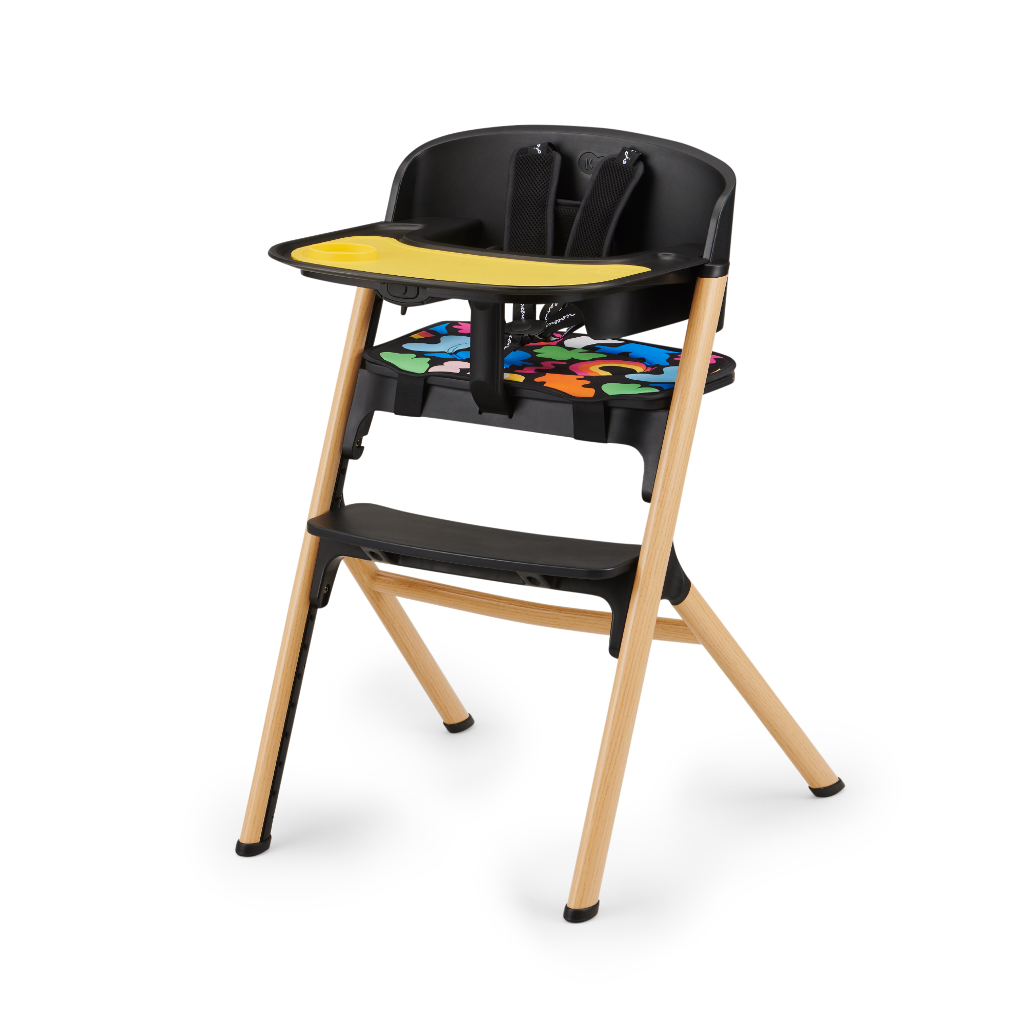Kinderkraft LIVY high chair + CALMEE lounge chair HAPPY SHAPES