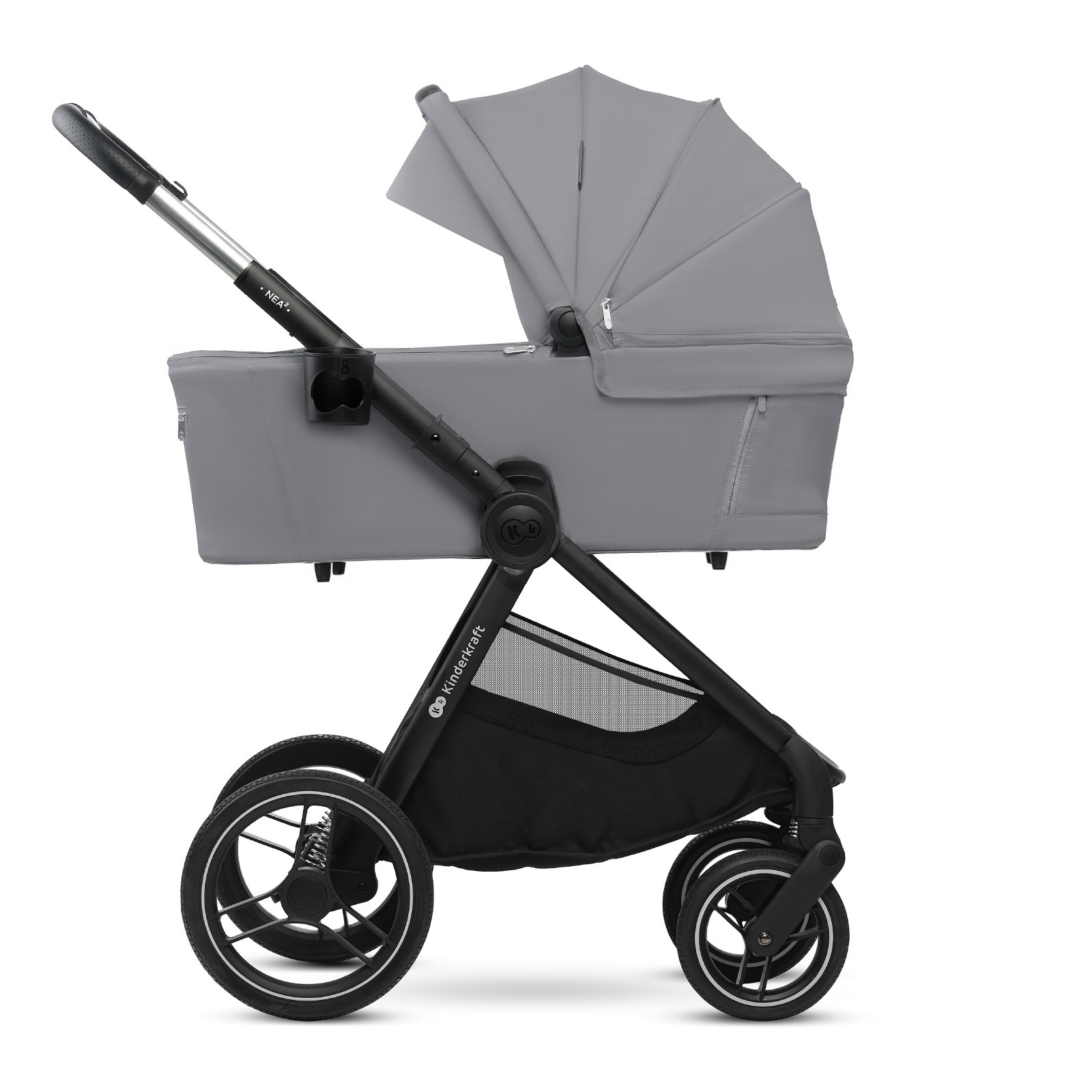 KinderKraft baby stroller 2in1 NEA 2.0 PLATINIUM GREY