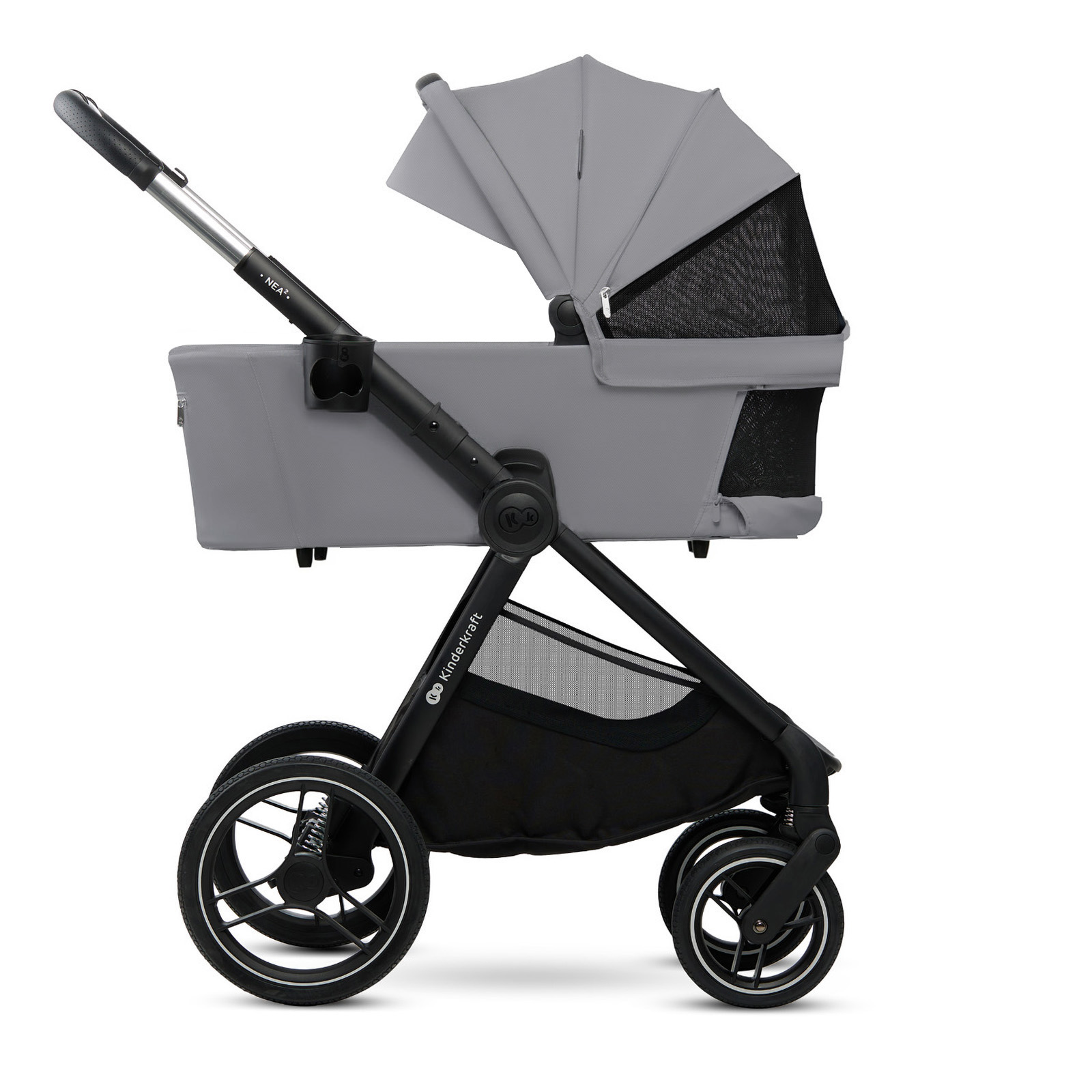 KinderKraft baby stroller 2in1 NEA 2.0 PLATINIUM GREY