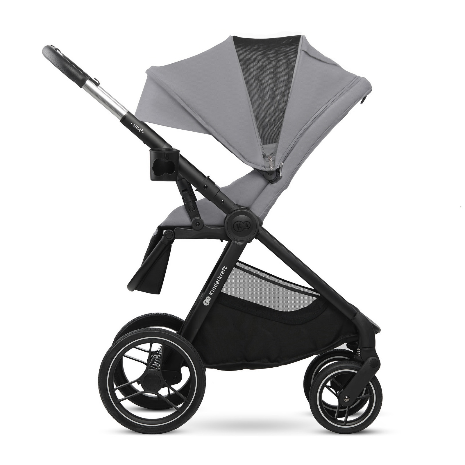 KinderKraft baby stroller 2in1 NEA 2.0 PLATINIUM GREY