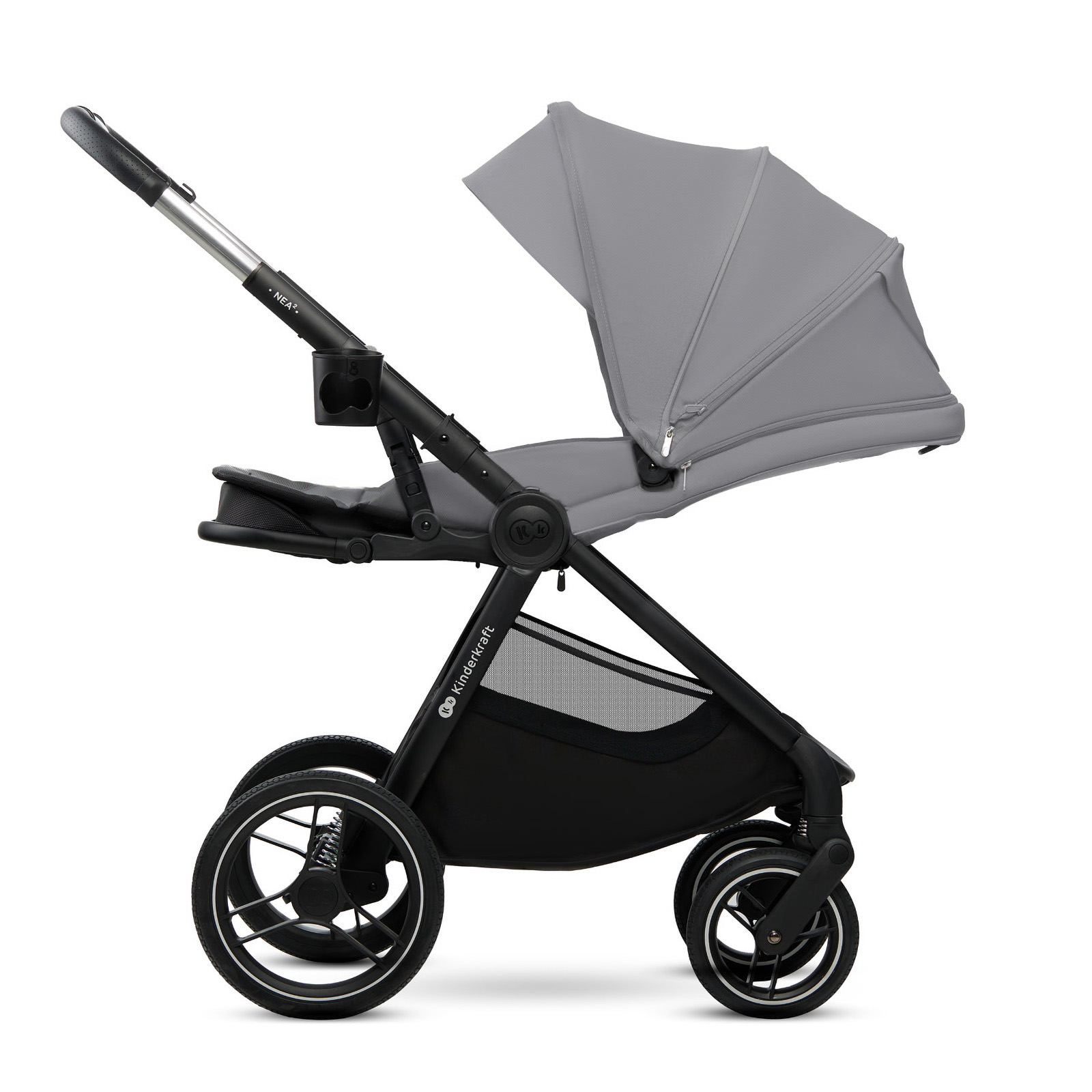 KinderKraft baby stroller 2in1 NEA 2.0 PLATINIUM GREY