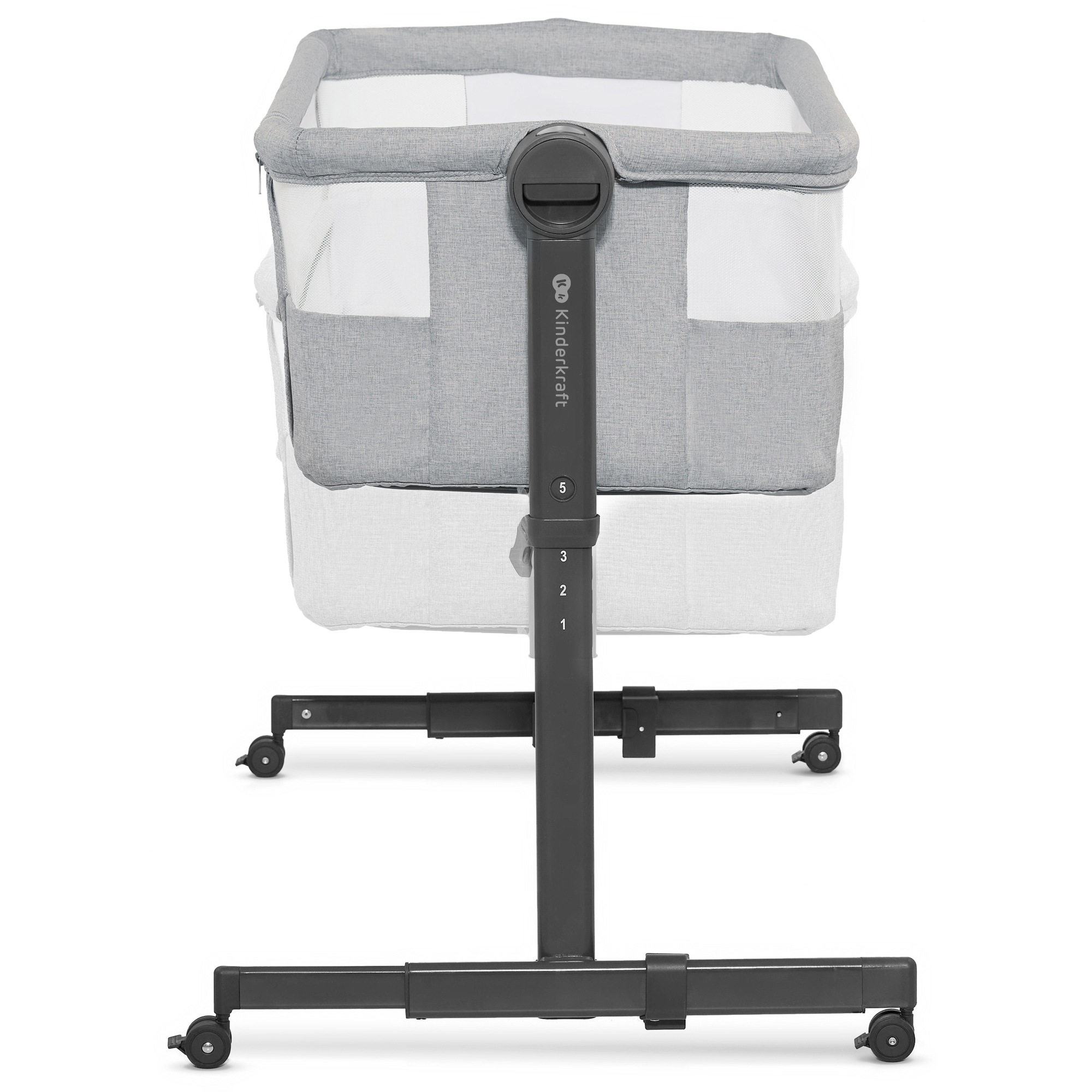 KinderKraft NESTE UP 2 бебешка кошара LIGHT GREY