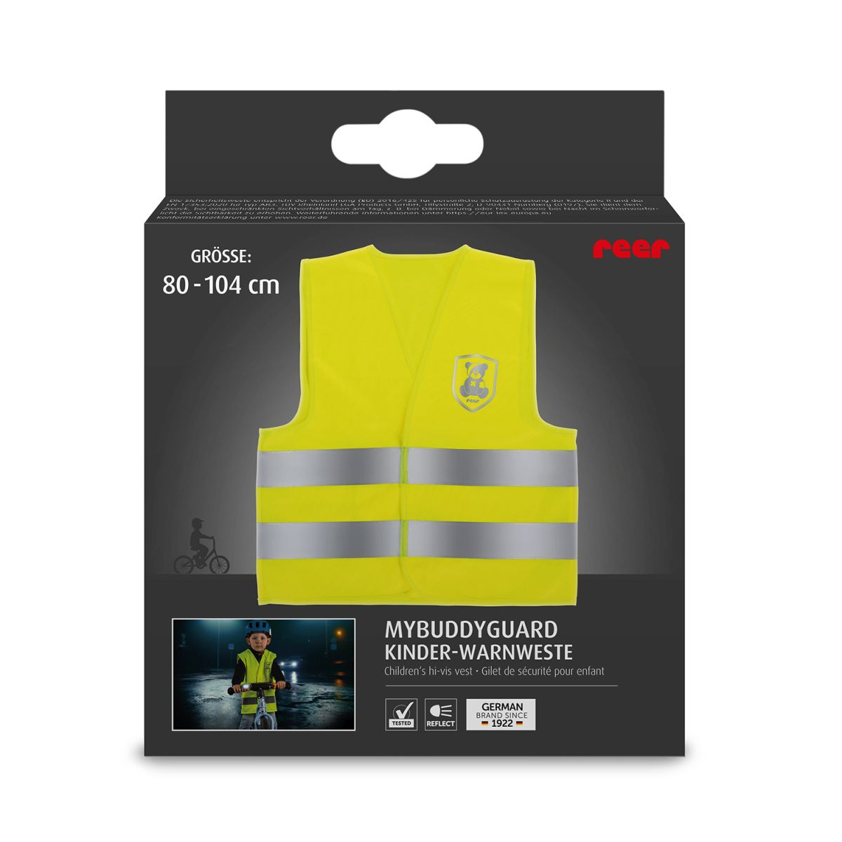 53325 Reer MyBuddyGuard reflective vest 110-140 cm