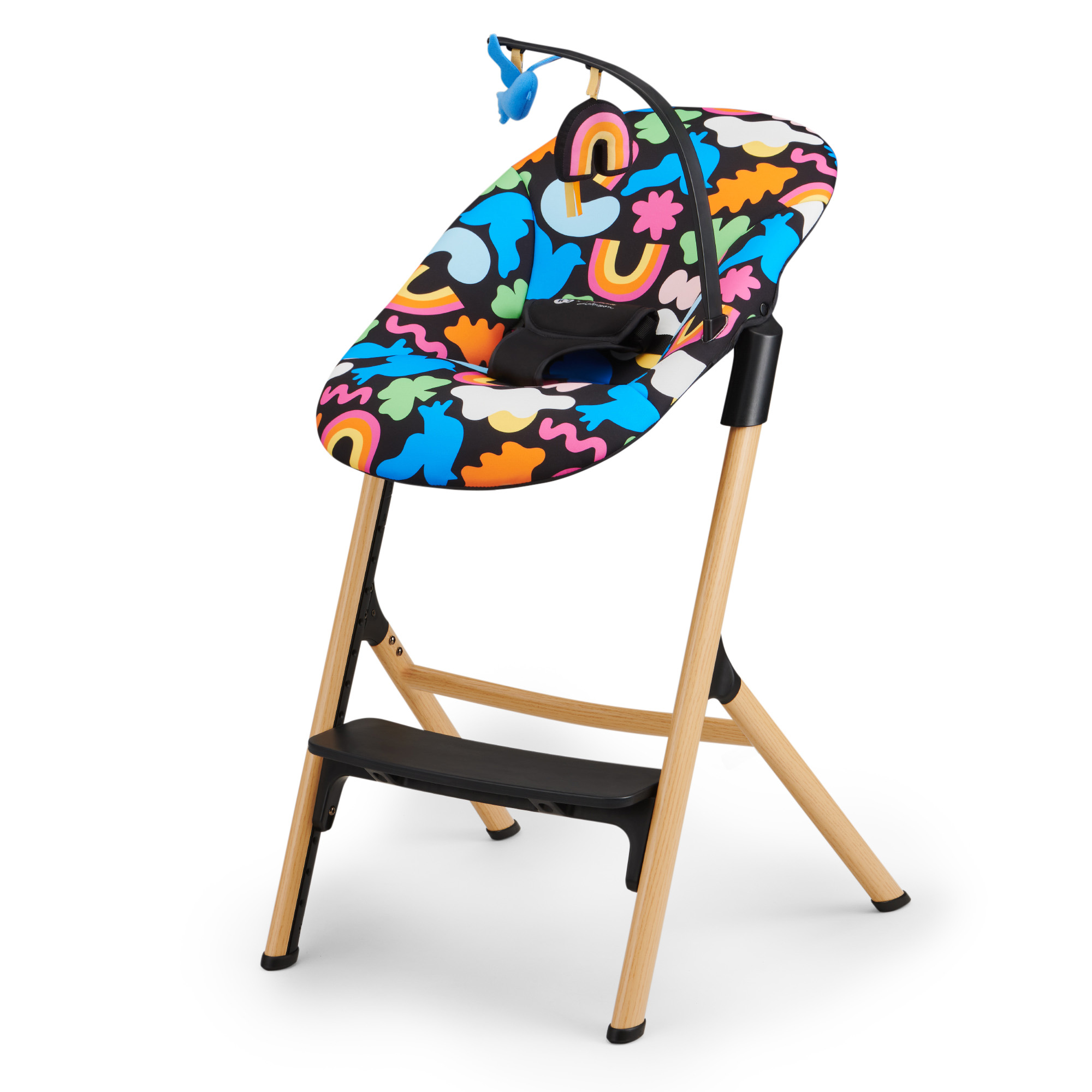 Kinderkraft LIVY high chair + CALMEE lounge chair HAPPY SHAPES