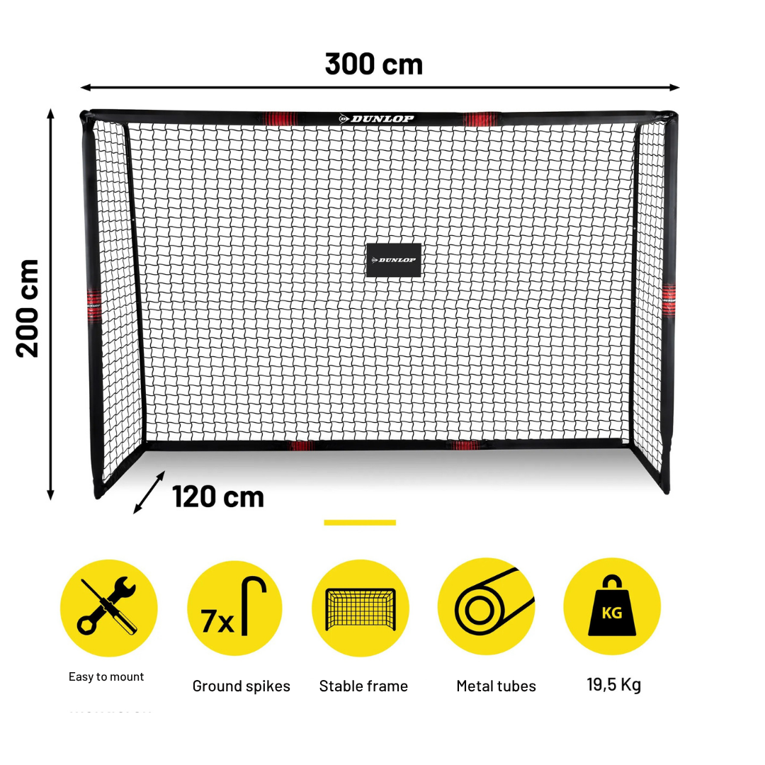 Dunlop football goal 300x200x120