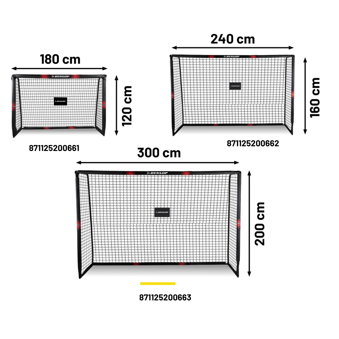 Dunlop football goal 300x200x120